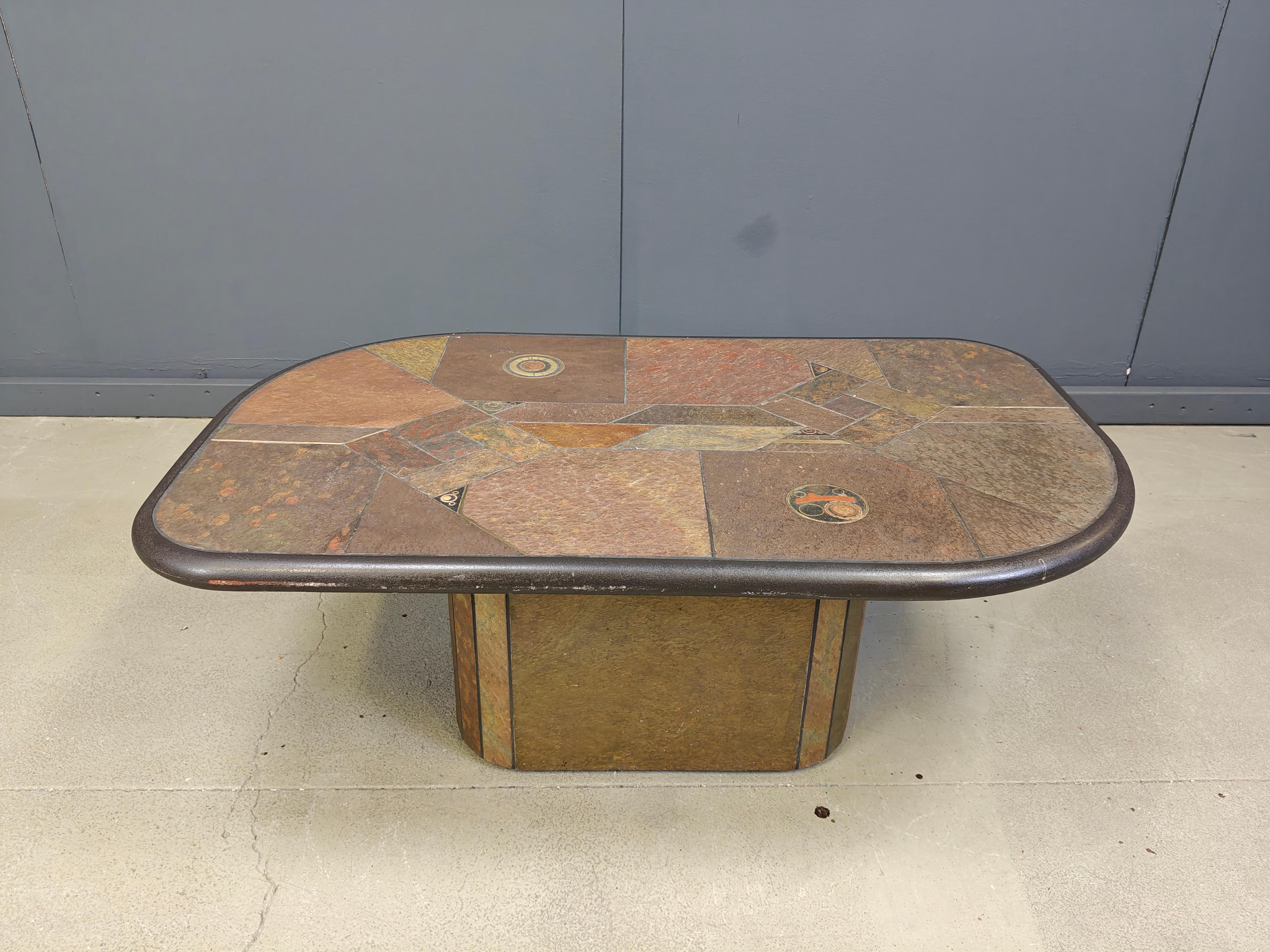 Mesa de centro atribuida a Paul Kingma, años 80 en venta 4