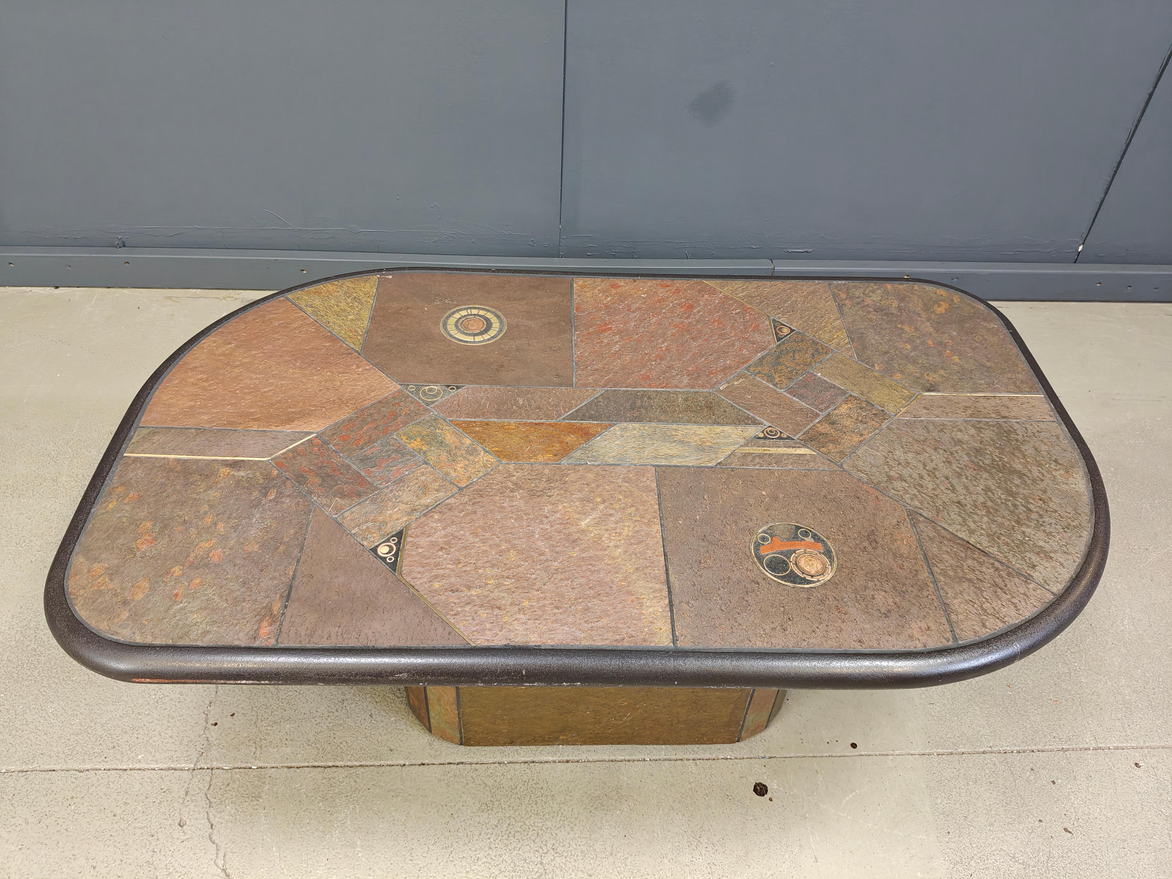Mesa de centro atribuida a Paul Kingma, años 80 en venta 5