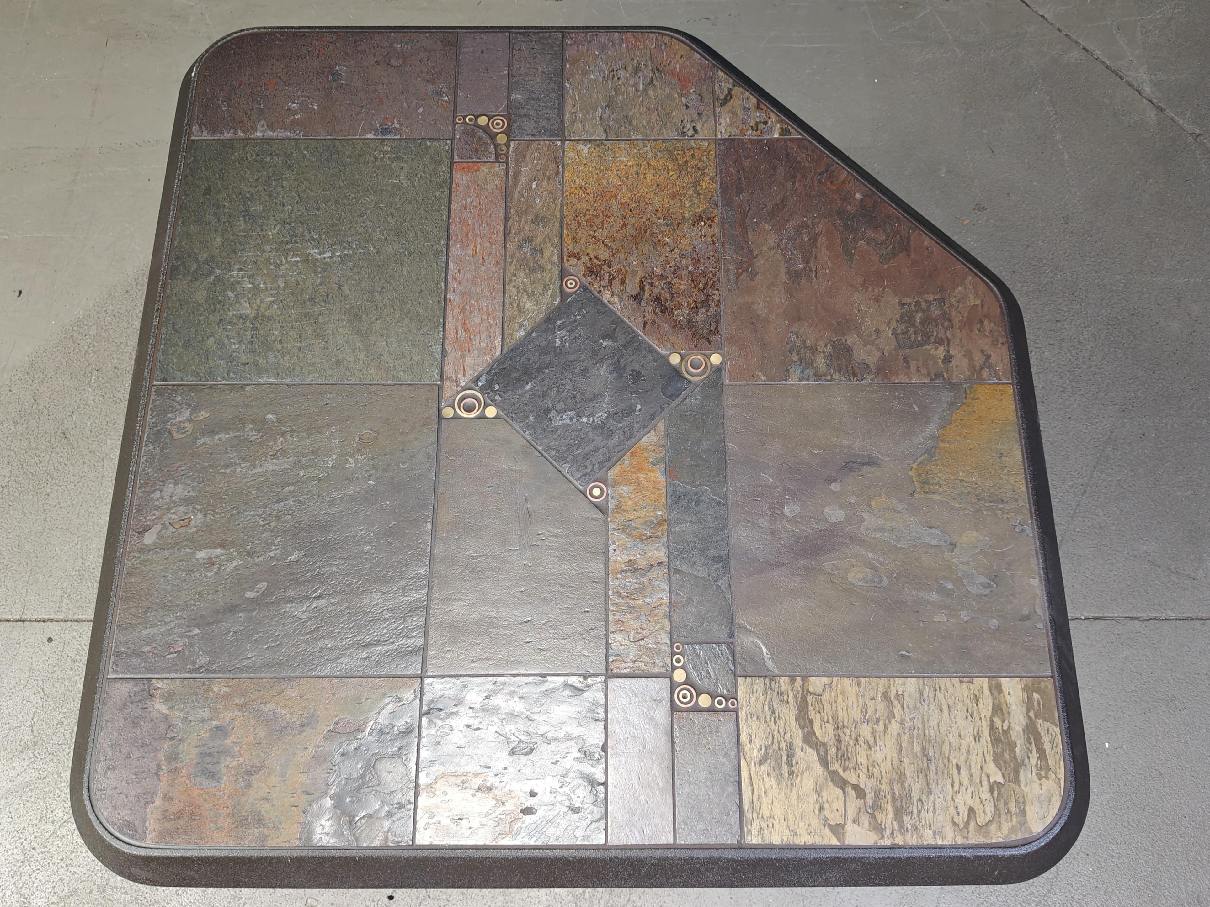 German Paul Kingma attributed coffee table, 1980s For Sale