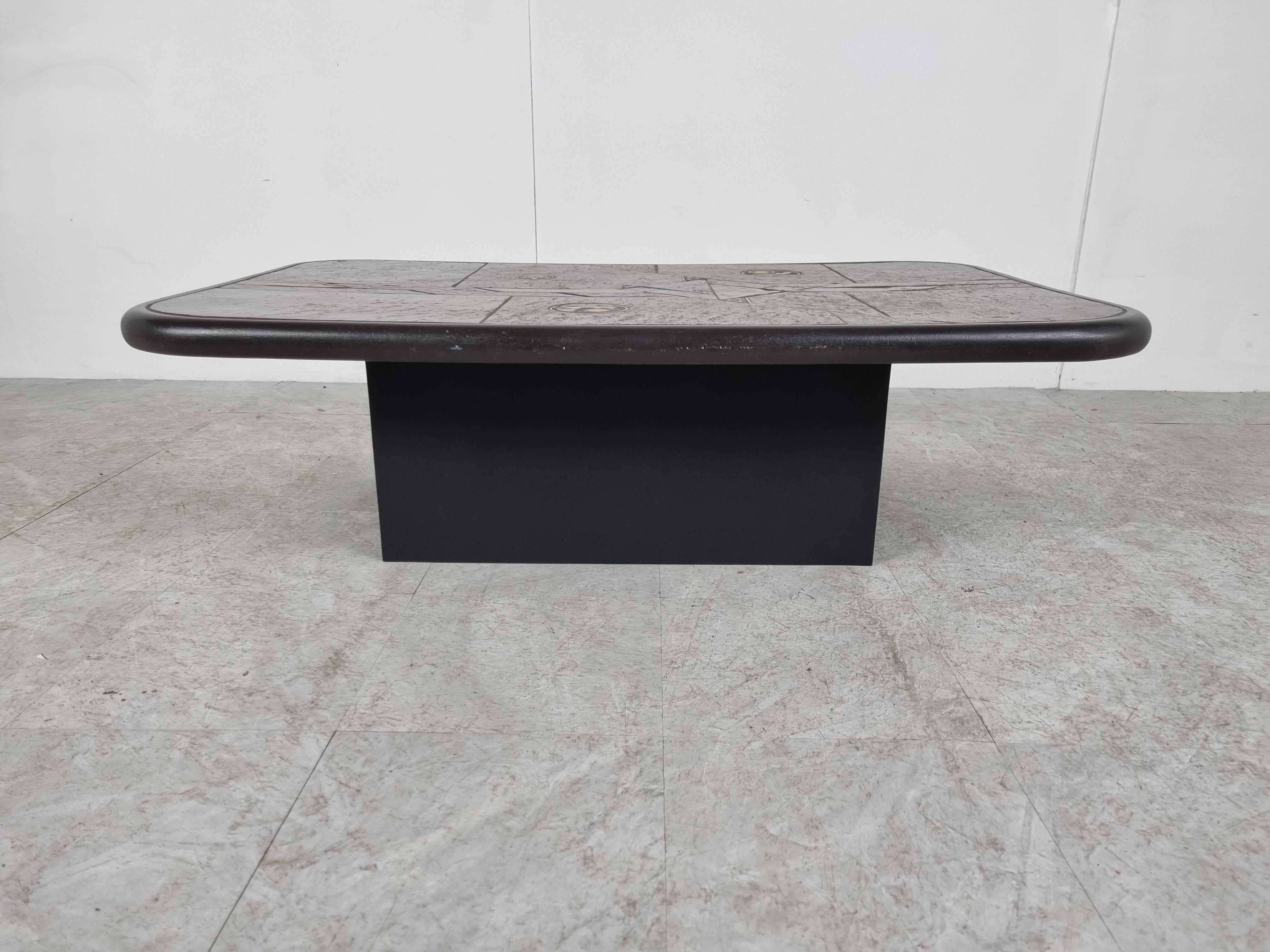 Paul Kingma Attributed Coffee Table, 1980s In Good Condition For Sale In HEVERLEE, BE