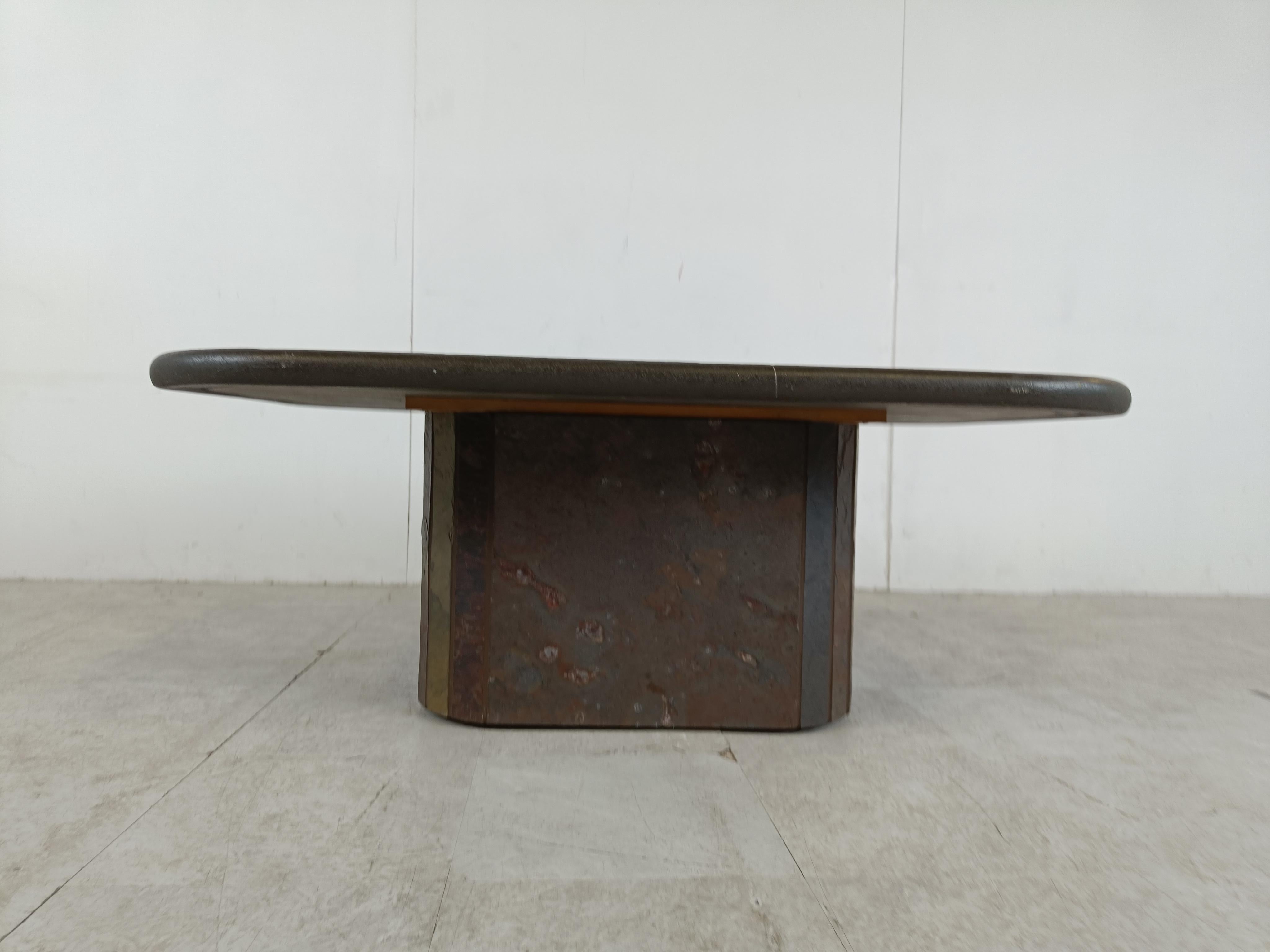 Paul Kingma attributed coffee table, 1980s In Good Condition In HEVERLEE, BE