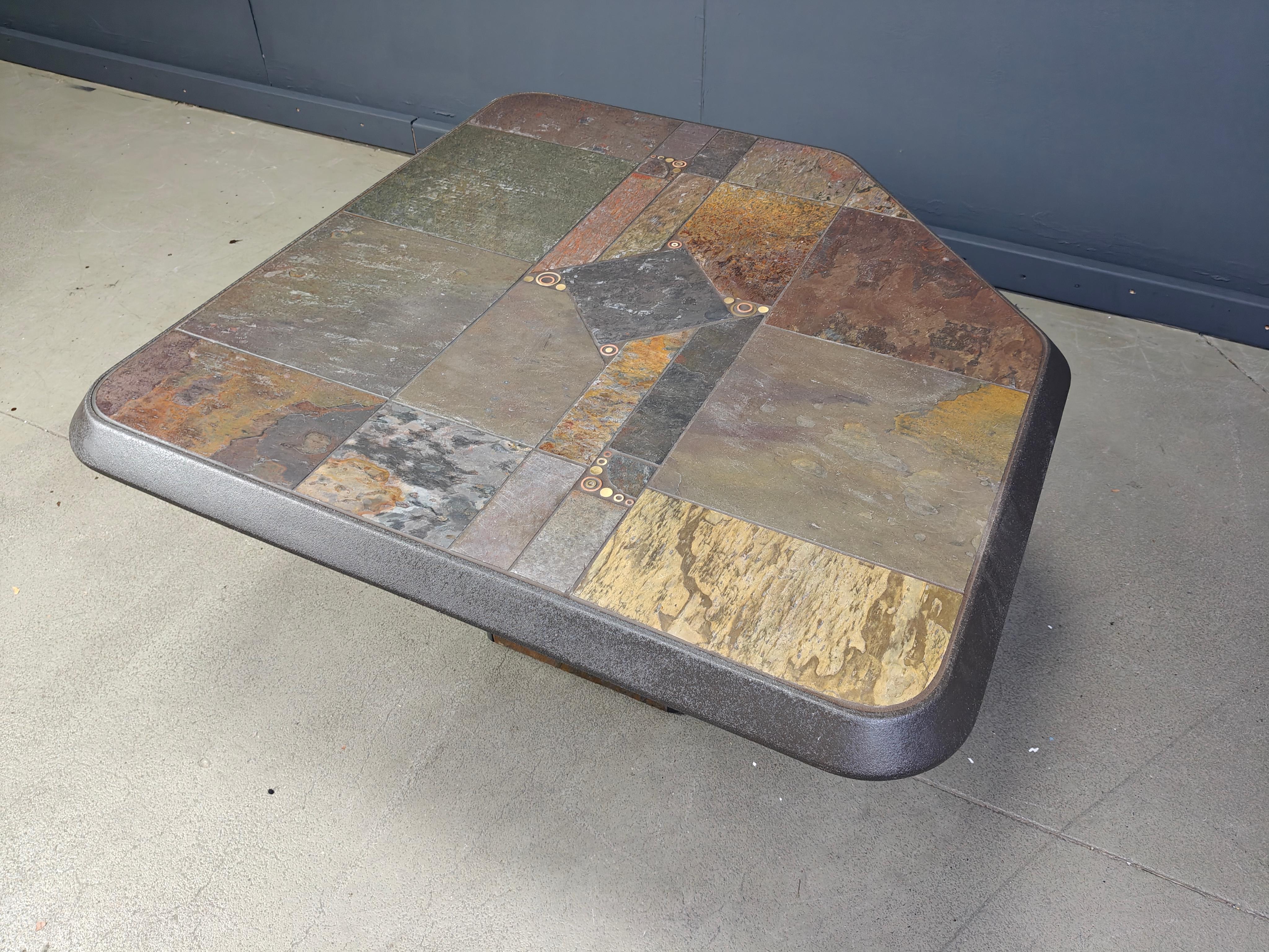 Paul Kingma attributed coffee table, 1980s In Good Condition For Sale In Leuven, Vlaams Gewest