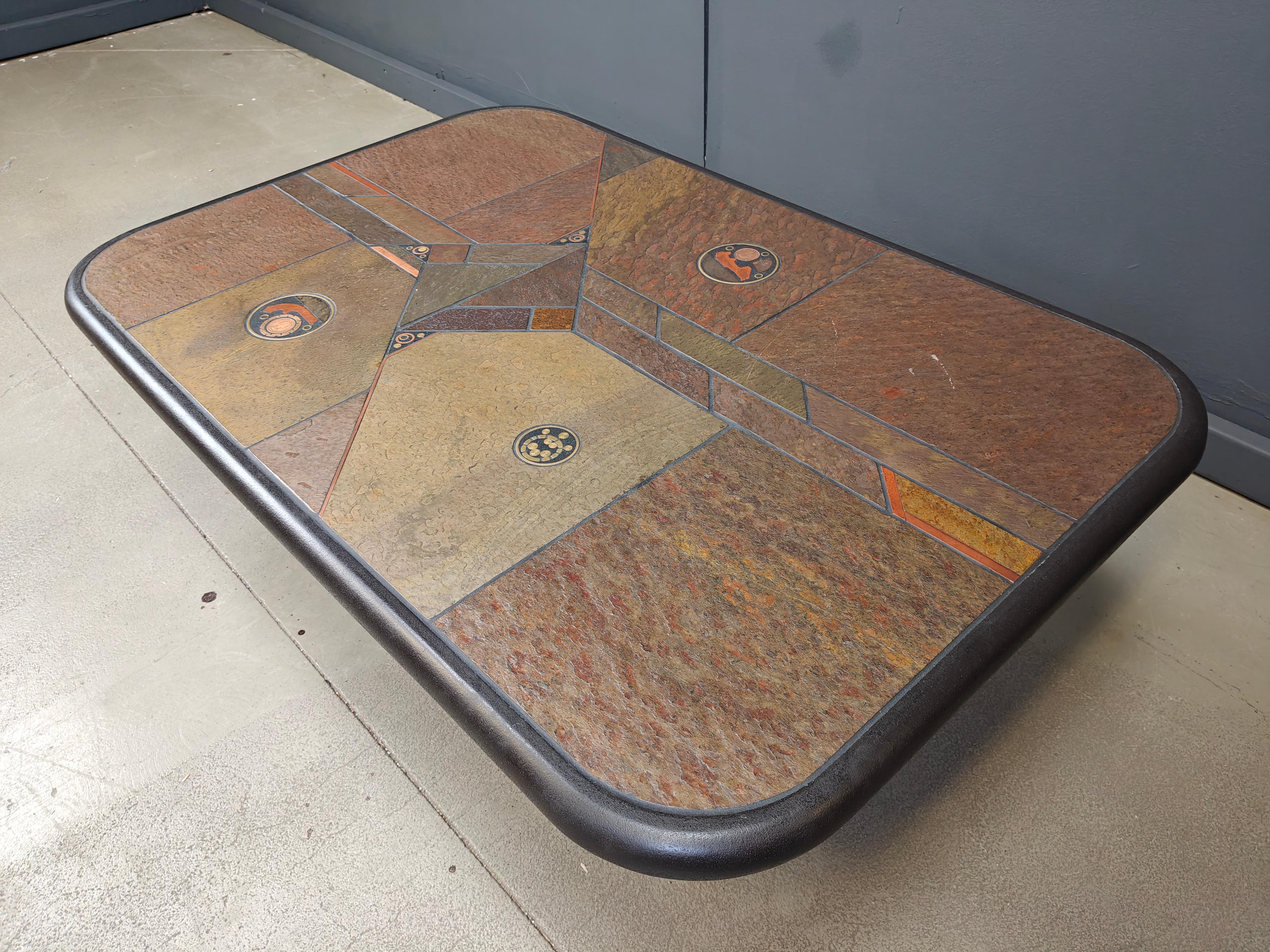 Mesa de centro atribuida a Paul Kingma, años 80 en Bueno estado para la venta en Leuven, Vlaams Gewest