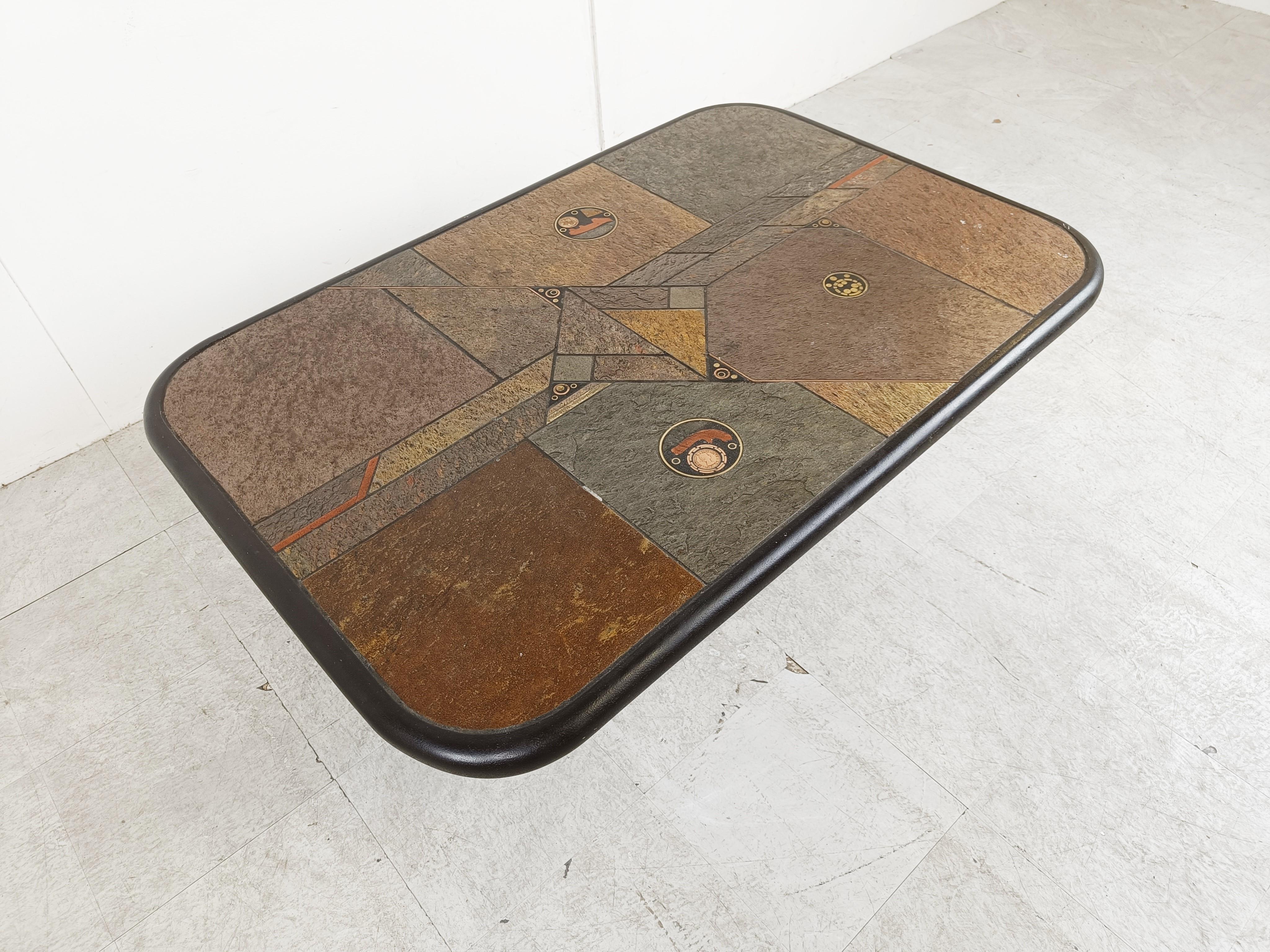 Late 20th Century Paul Kingma attributed coffee table, 1980s For Sale