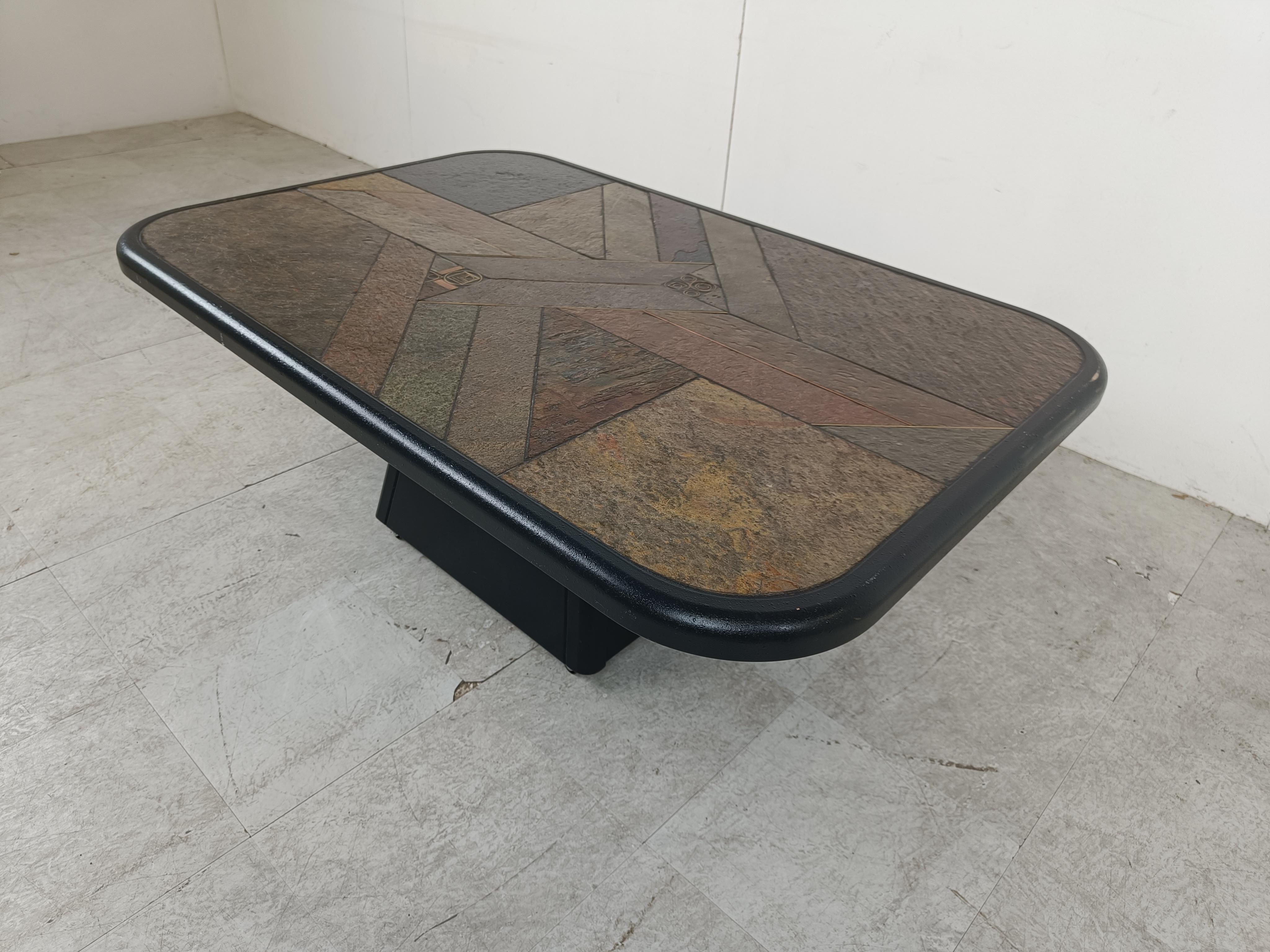 Late 20th Century Paul Kingma attributed coffee table, 1980s For Sale