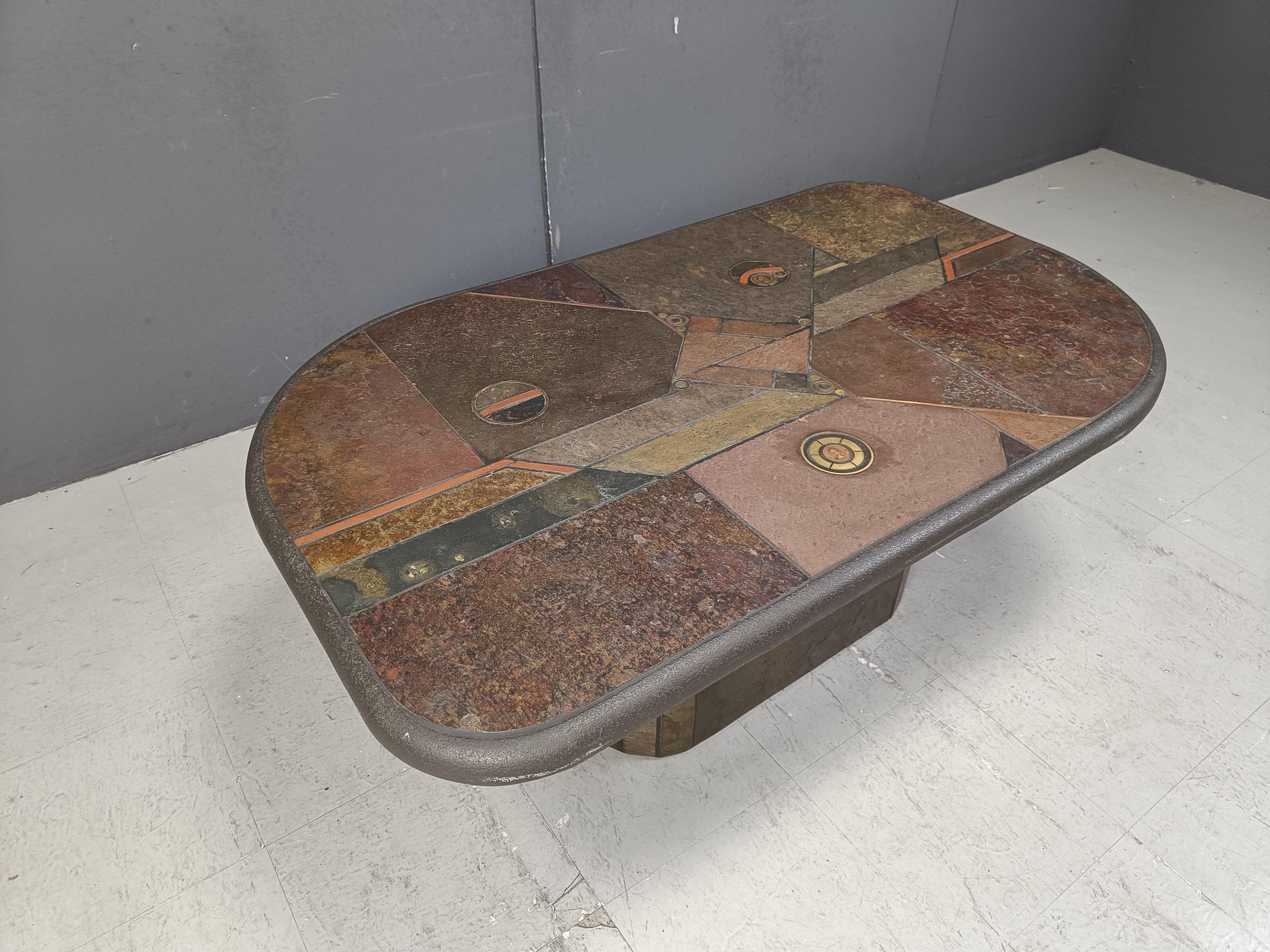 Paul Kingma Attributed coffee table, 1980s For Sale 1