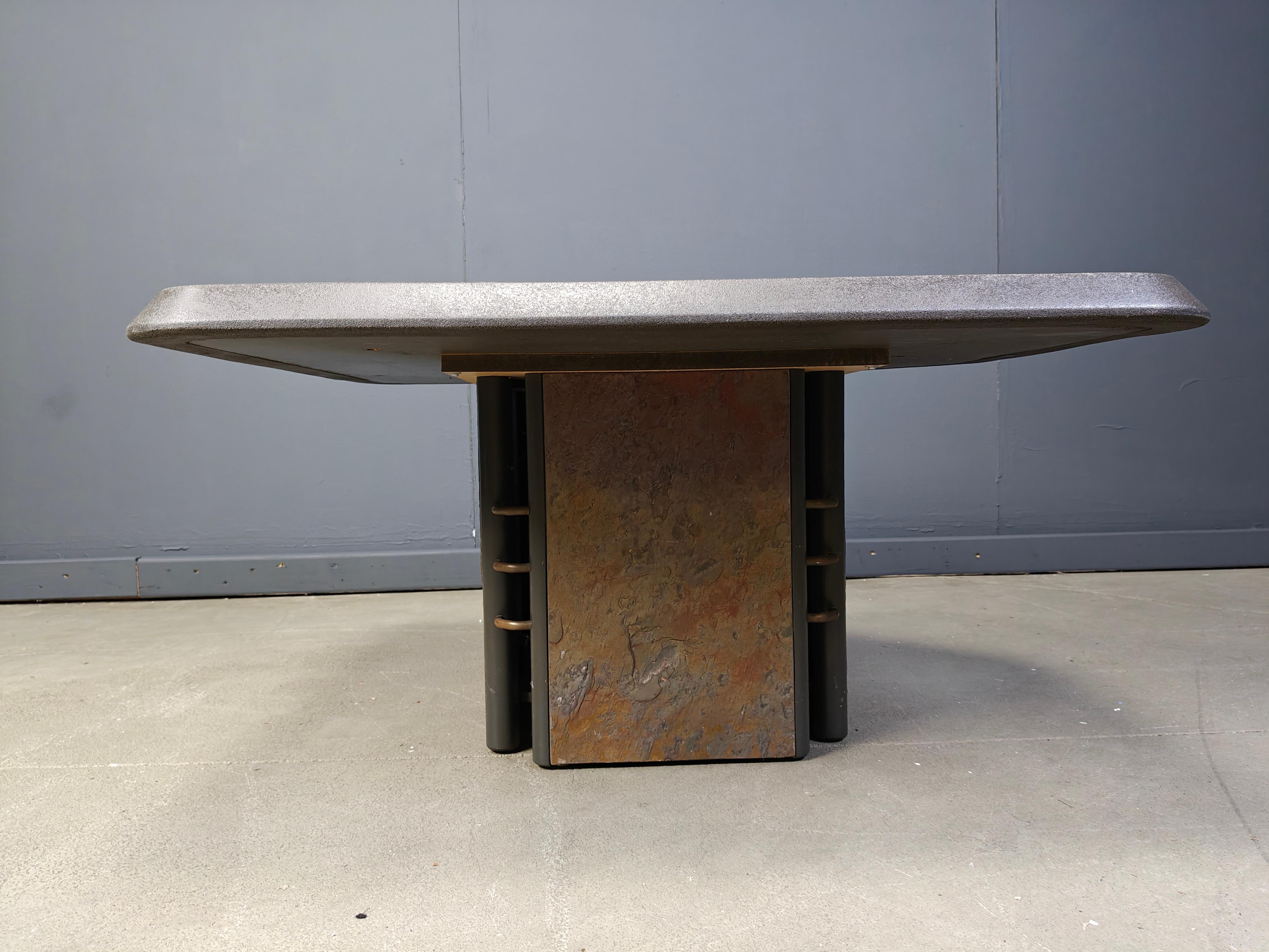 Paul Kingma attributed coffee table, 1980s For Sale 1