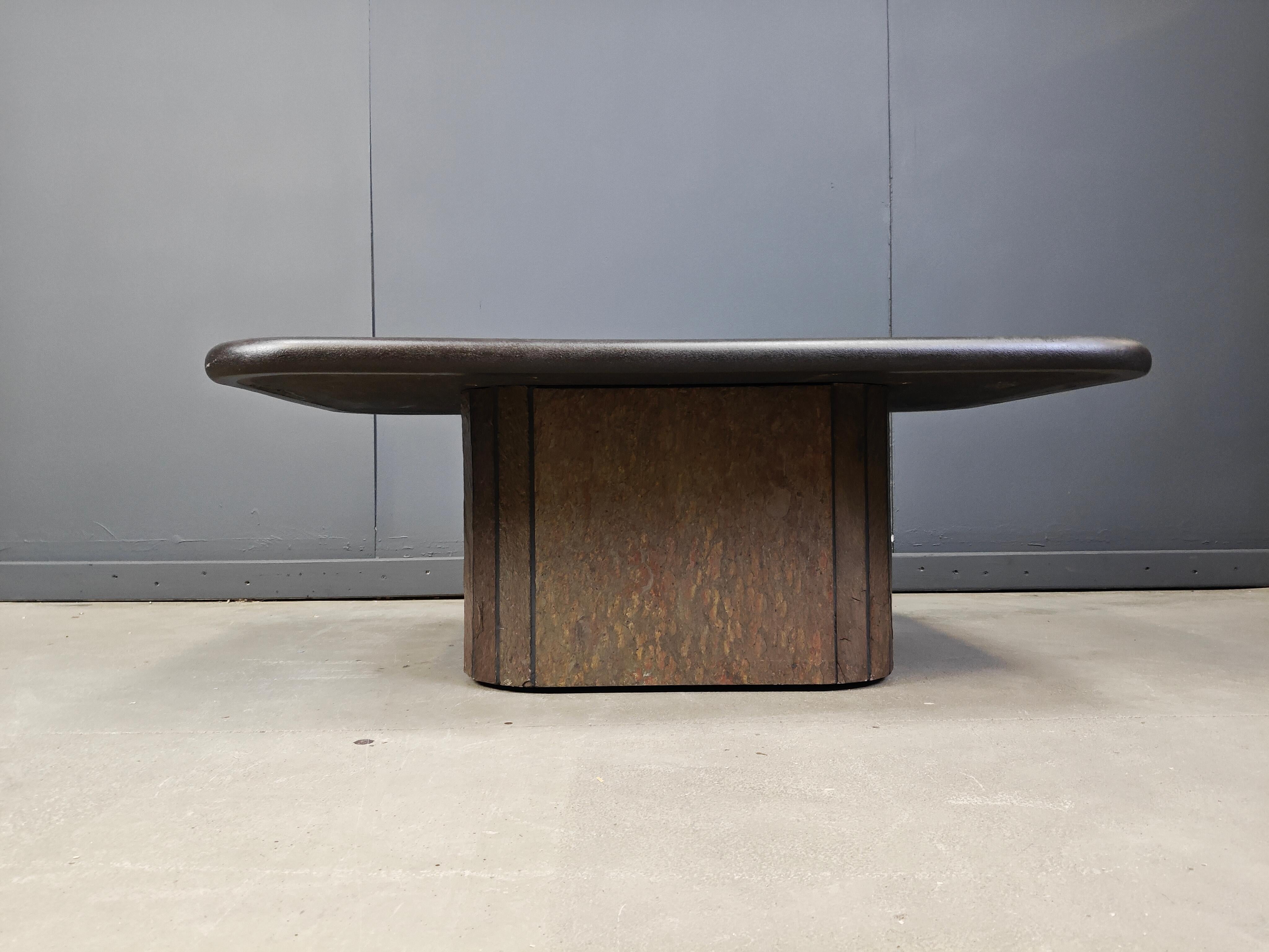 Mesa de centro atribuida a Paul Kingma, años 80 en venta 1