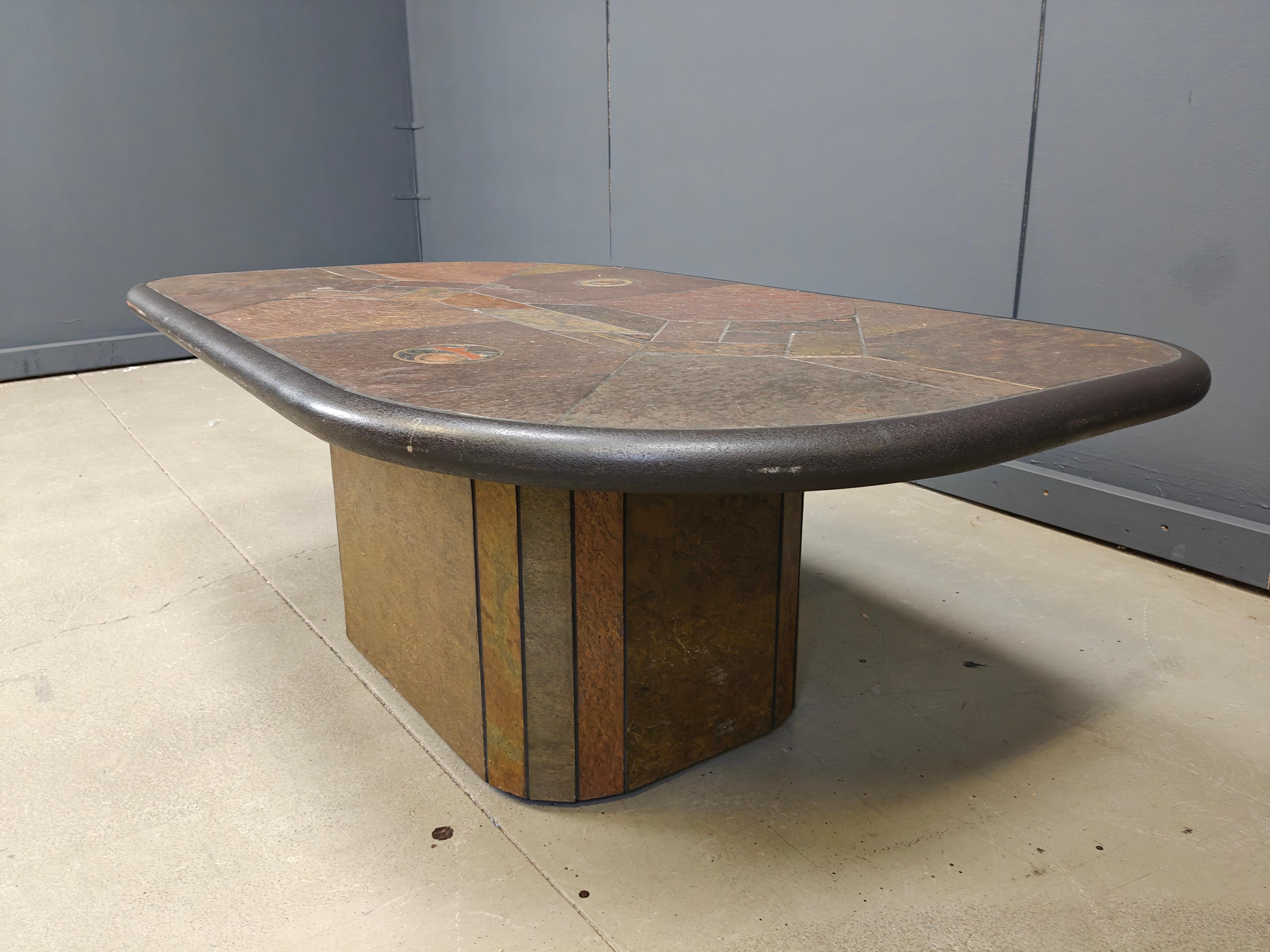 Mesa de centro atribuida a Paul Kingma, años 80 en venta 1
