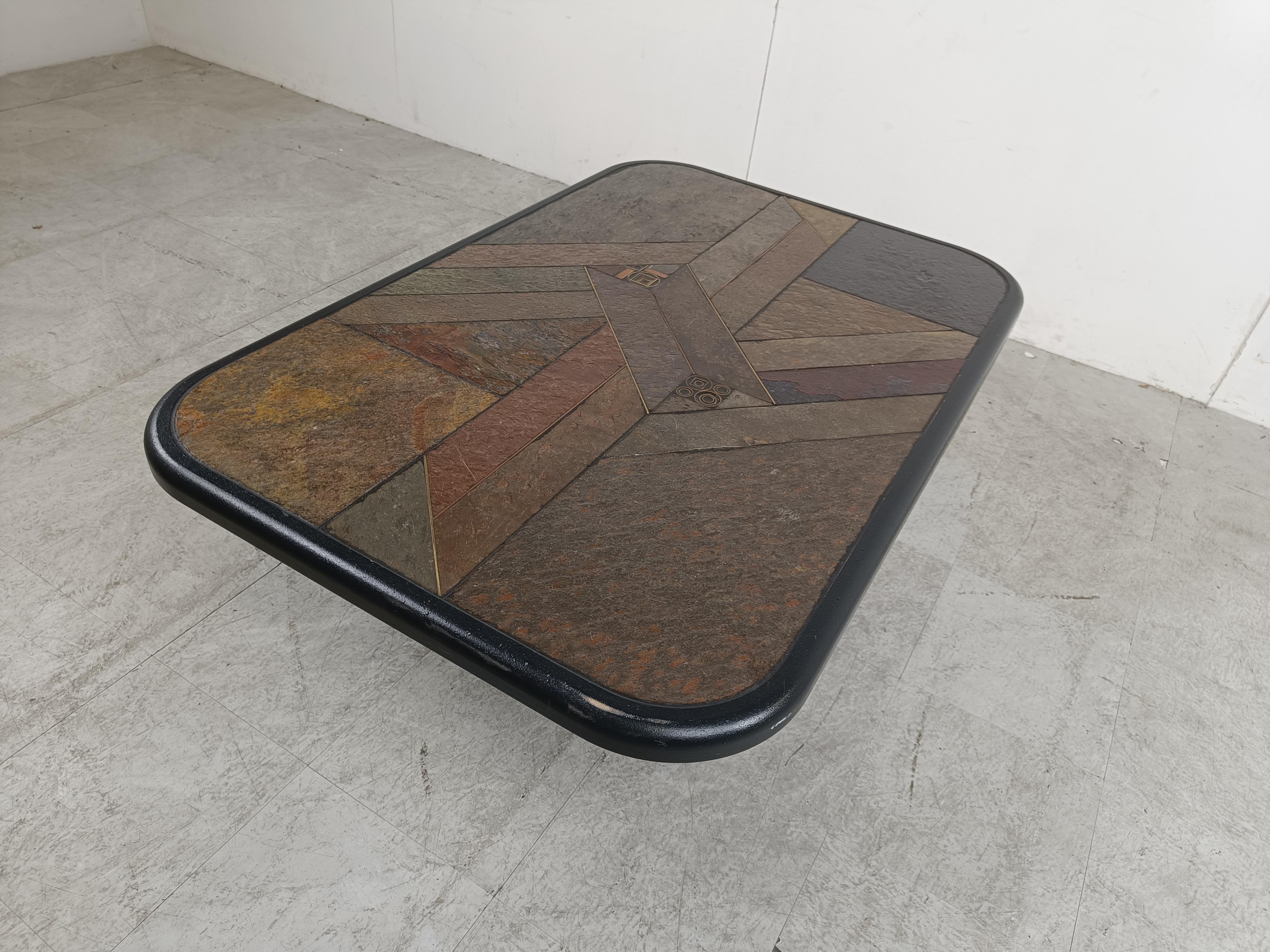 Paul Kingma attributed coffee table, 1980s For Sale 2