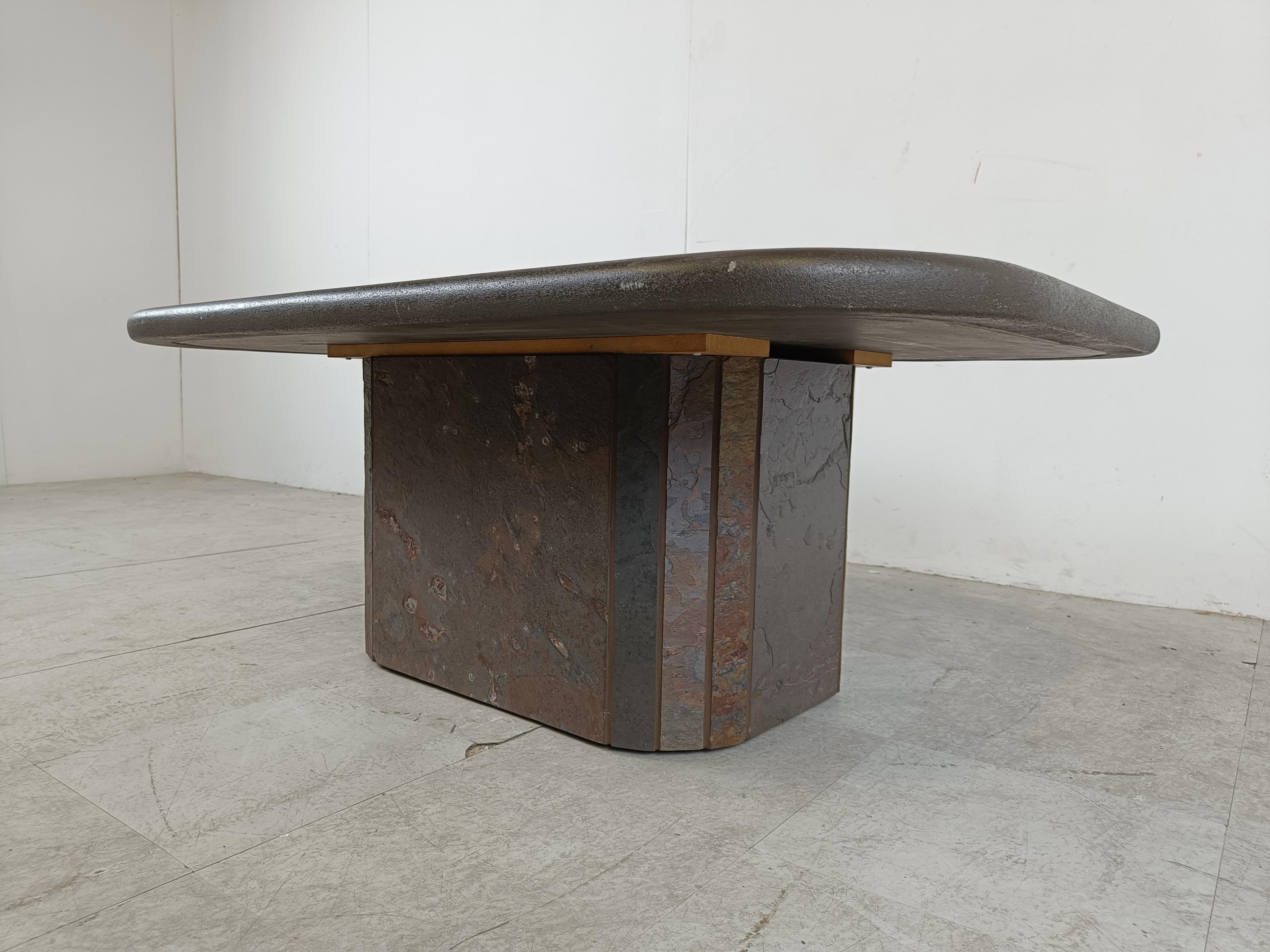 Paul Kingma attributed coffee table, 1980s 2