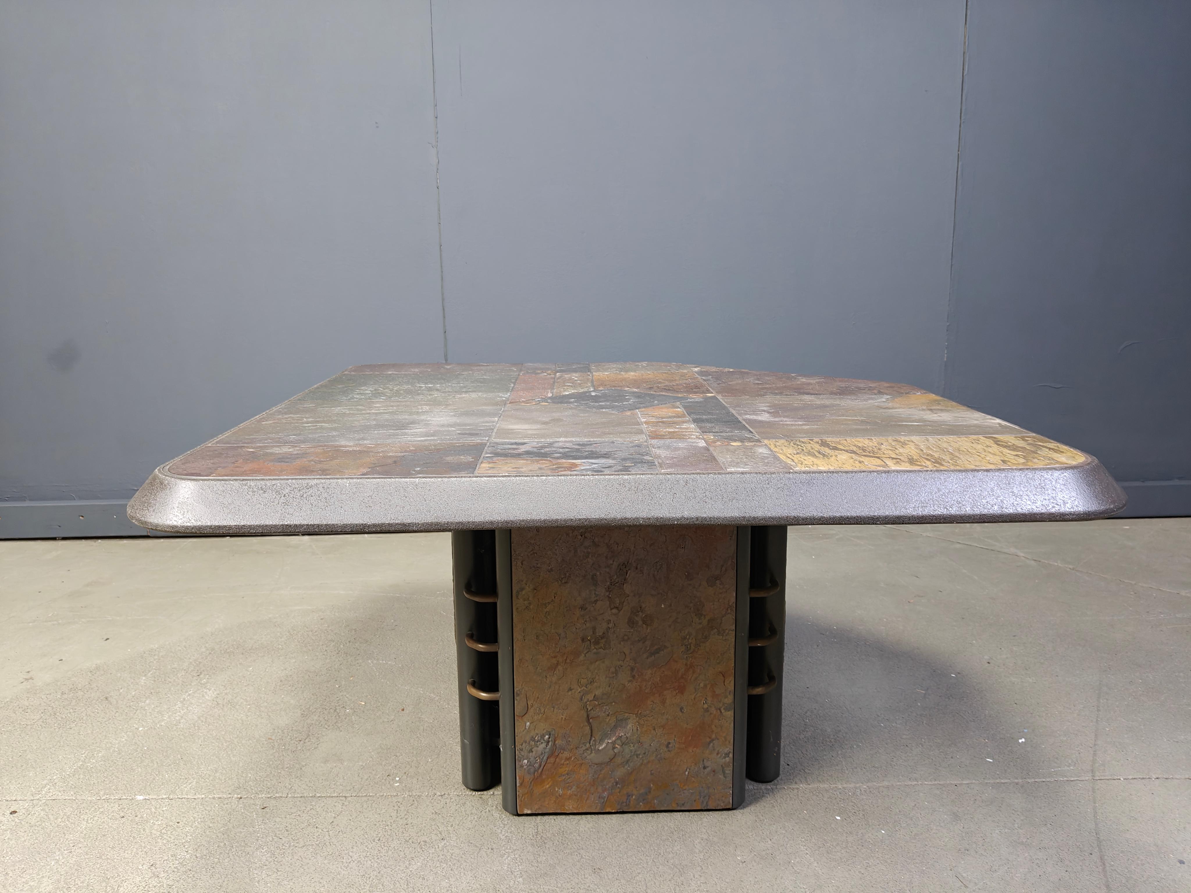 Paul Kingma attributed coffee table, 1980s For Sale 2