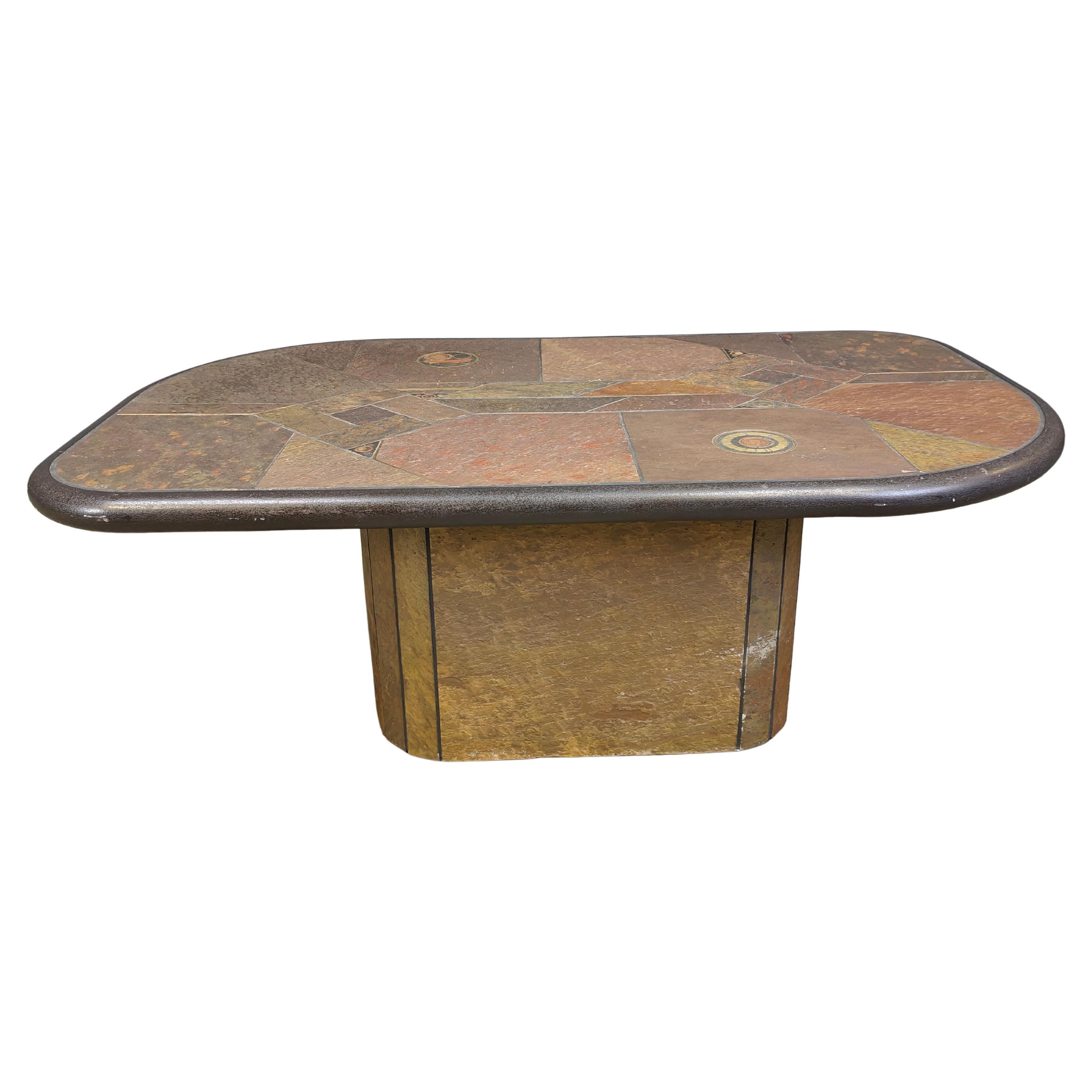 Mesa de centro atribuida a Paul Kingma, años 80