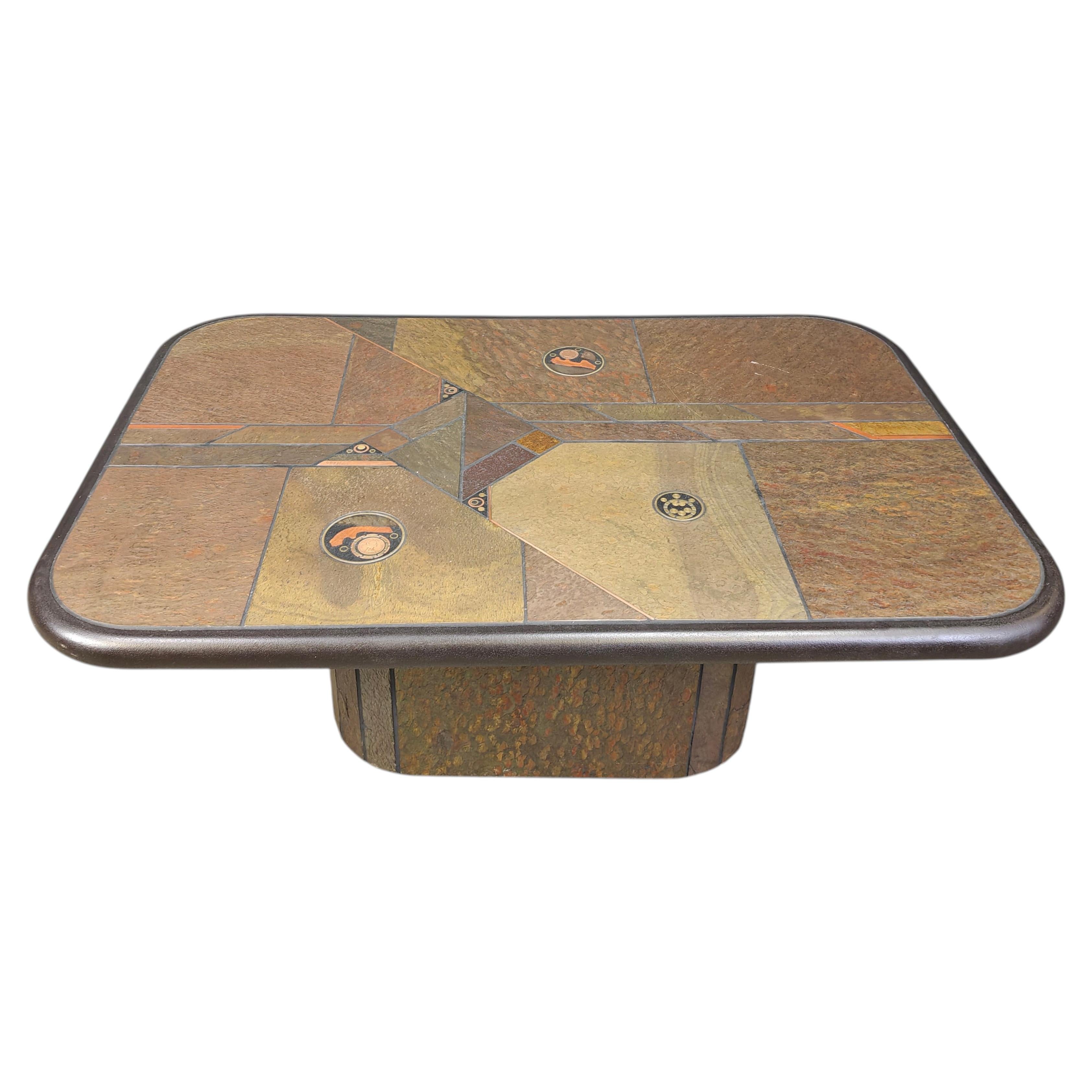 Paul Kingma attributed coffee table, 1980s