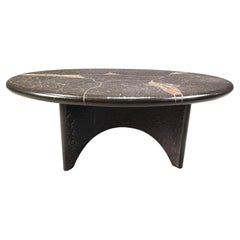 Paul Kingma attributed oval coffee table, 1980s