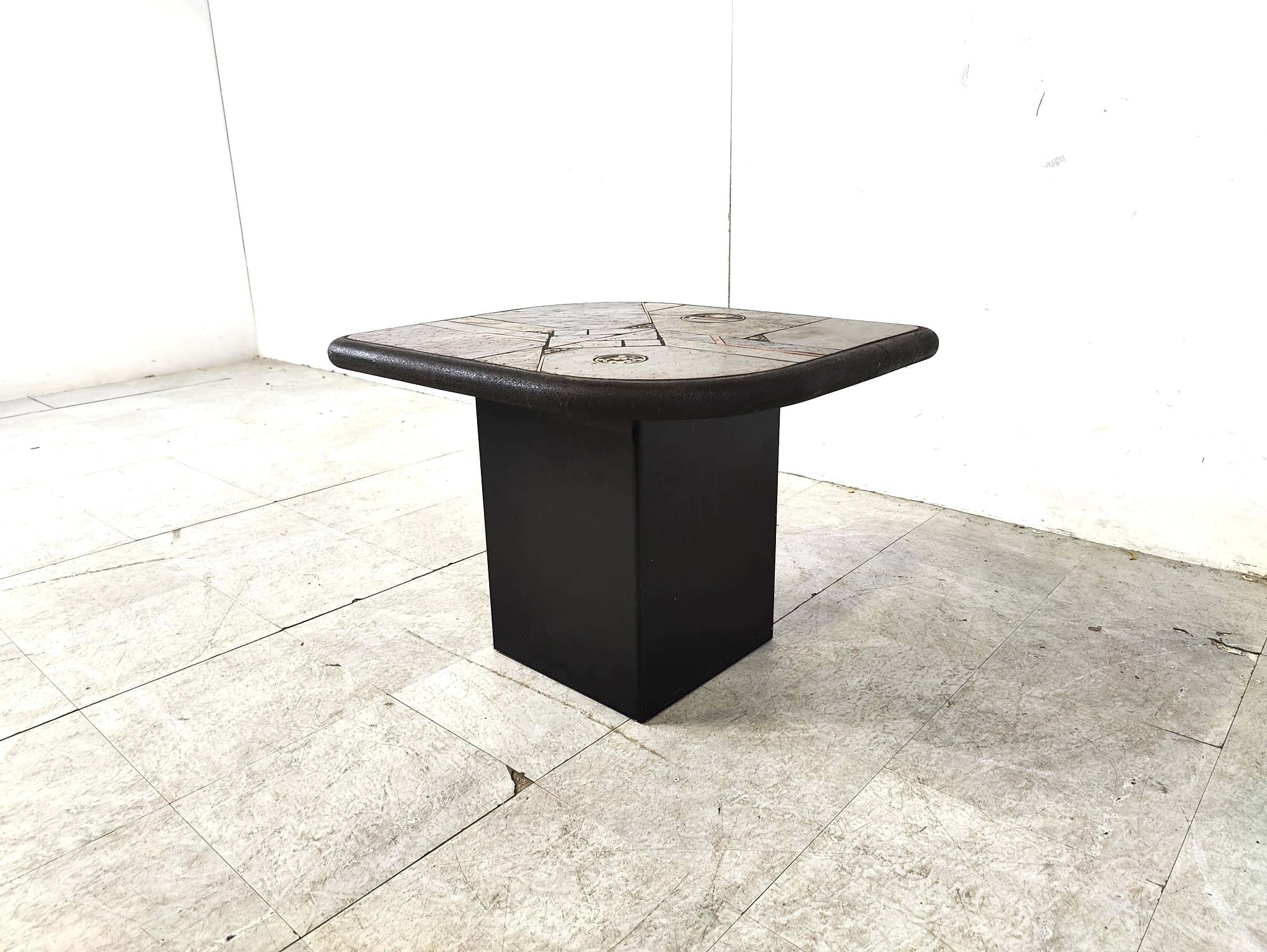 Paul Kingma attributed side table, 1980s 3