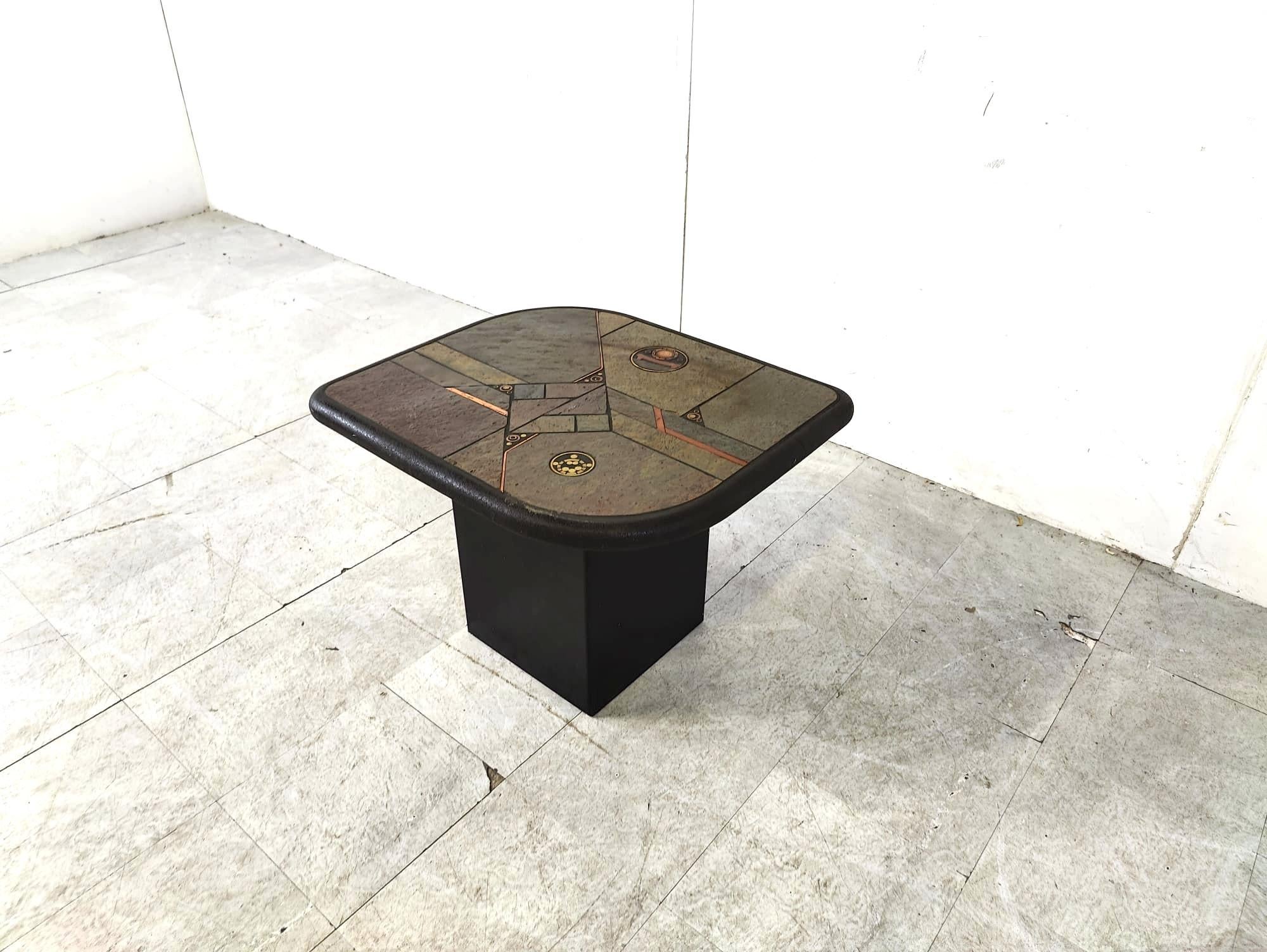 Paul Kingma attributed side table, 1980s 2