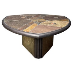 Paul Kingma attributed triangular coffee table, 1980s