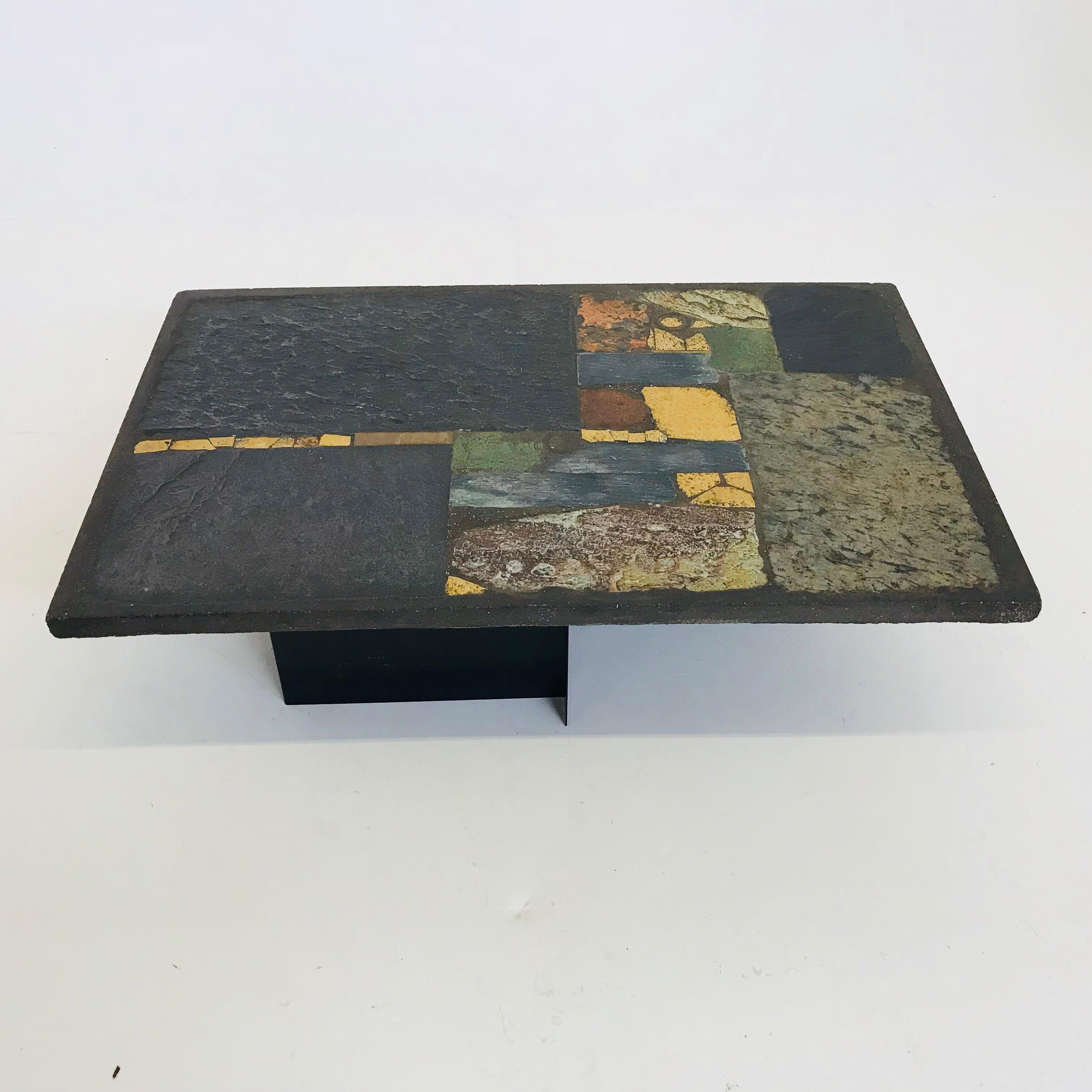 Paul Kingma Brutalist Cocktail or Coffee Table (Brutalismus)