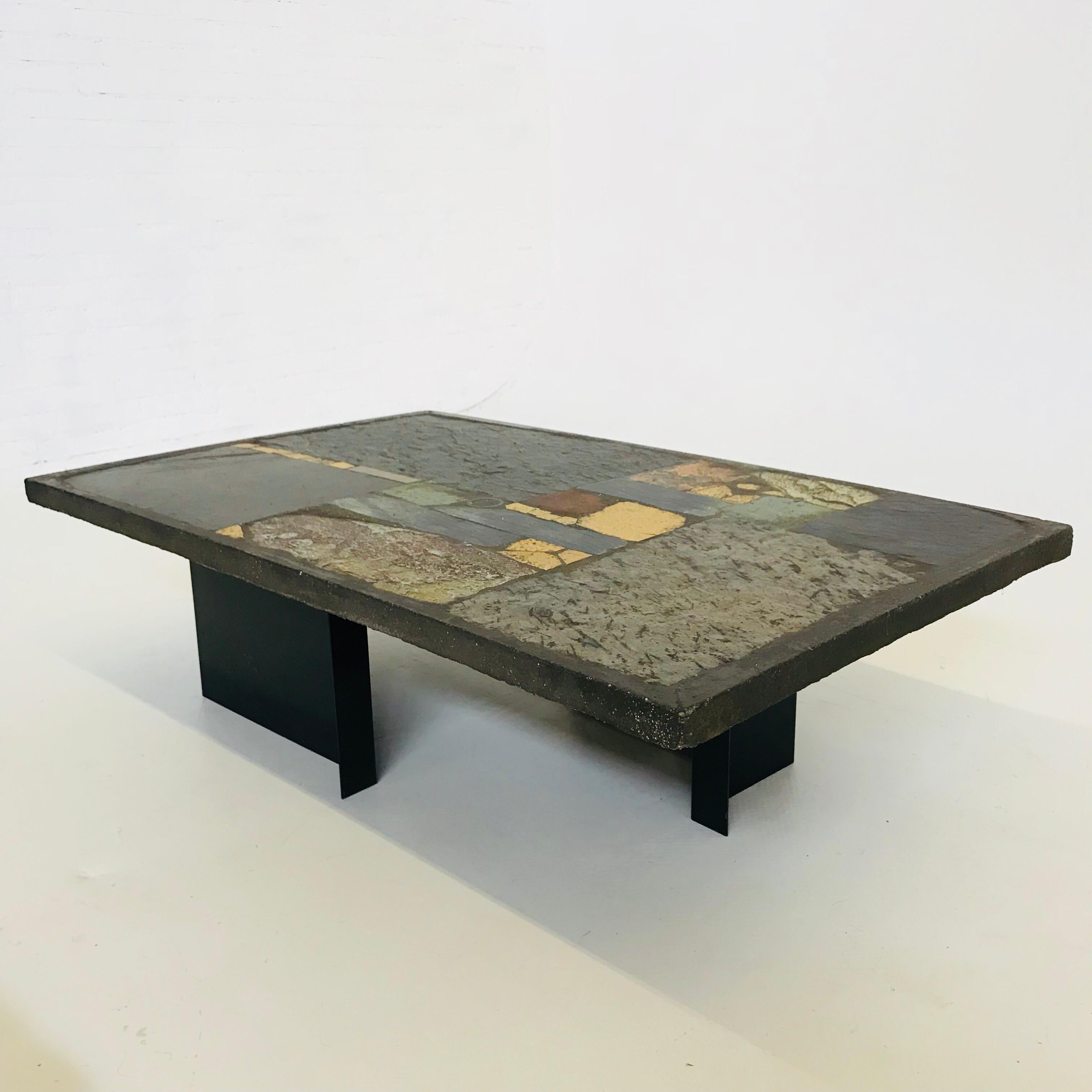 Late 20th Century Paul Kingma Brutalist Cocktail or Coffee Table