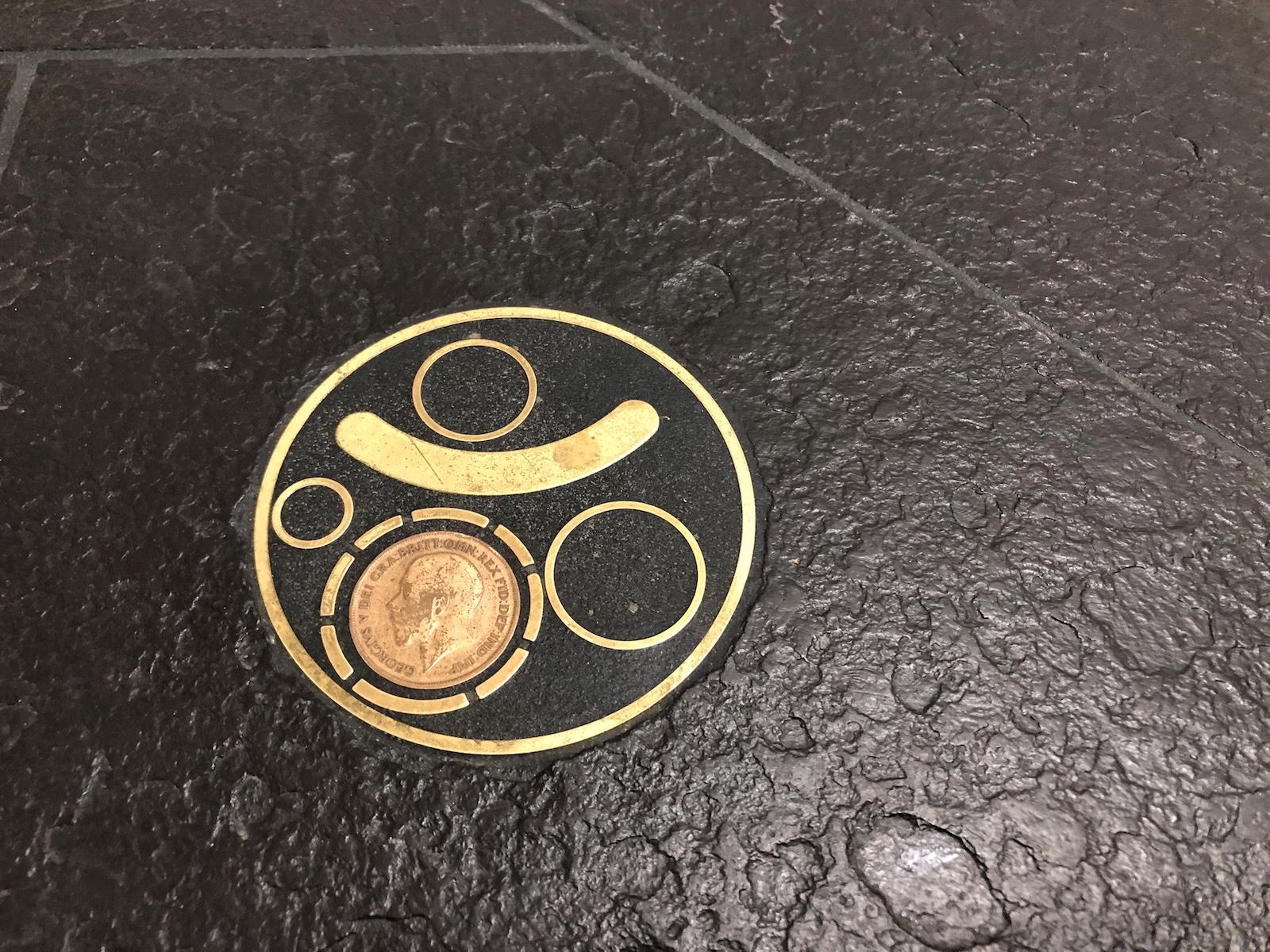 Late 20th Century Paul Kingma Coffee Table, Signed, Slate with Brass Inlay, 1980s Dutch