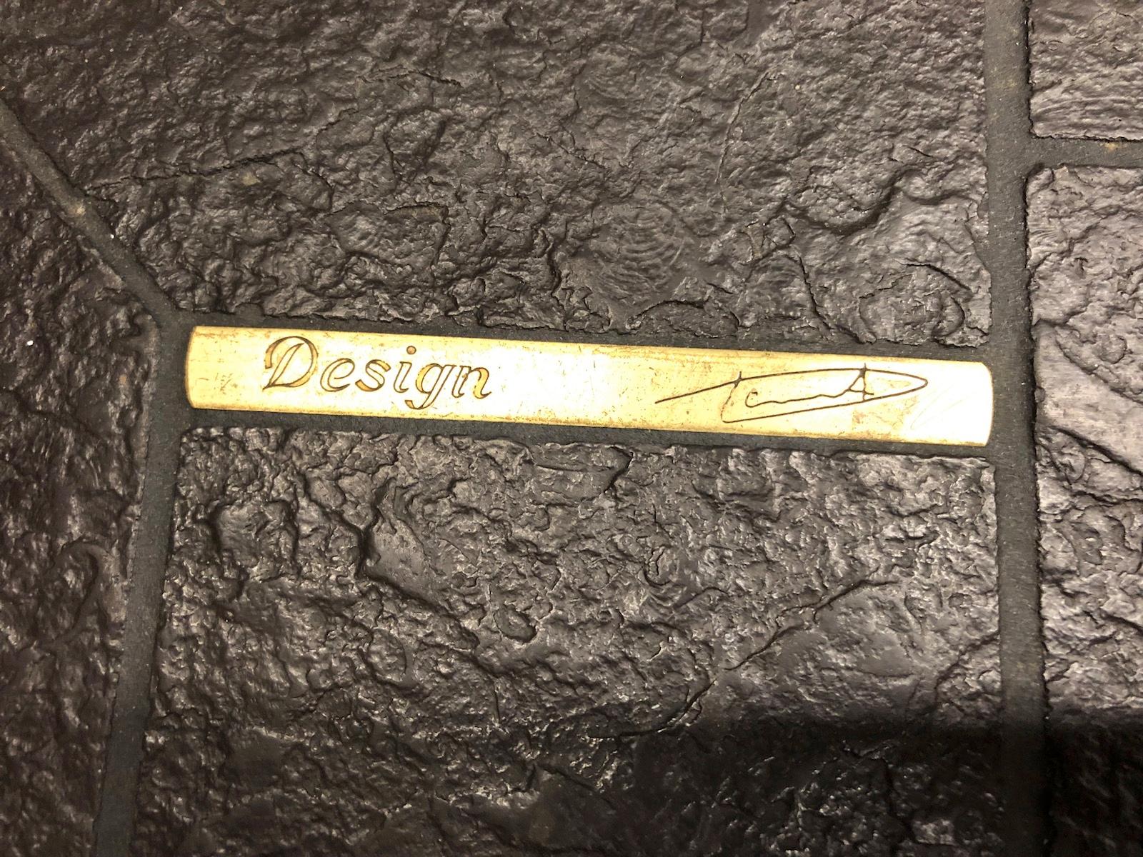 Paul Kingma Coffee Table, Signed, Slate with Brass Inlay, 1980s Dutch 3