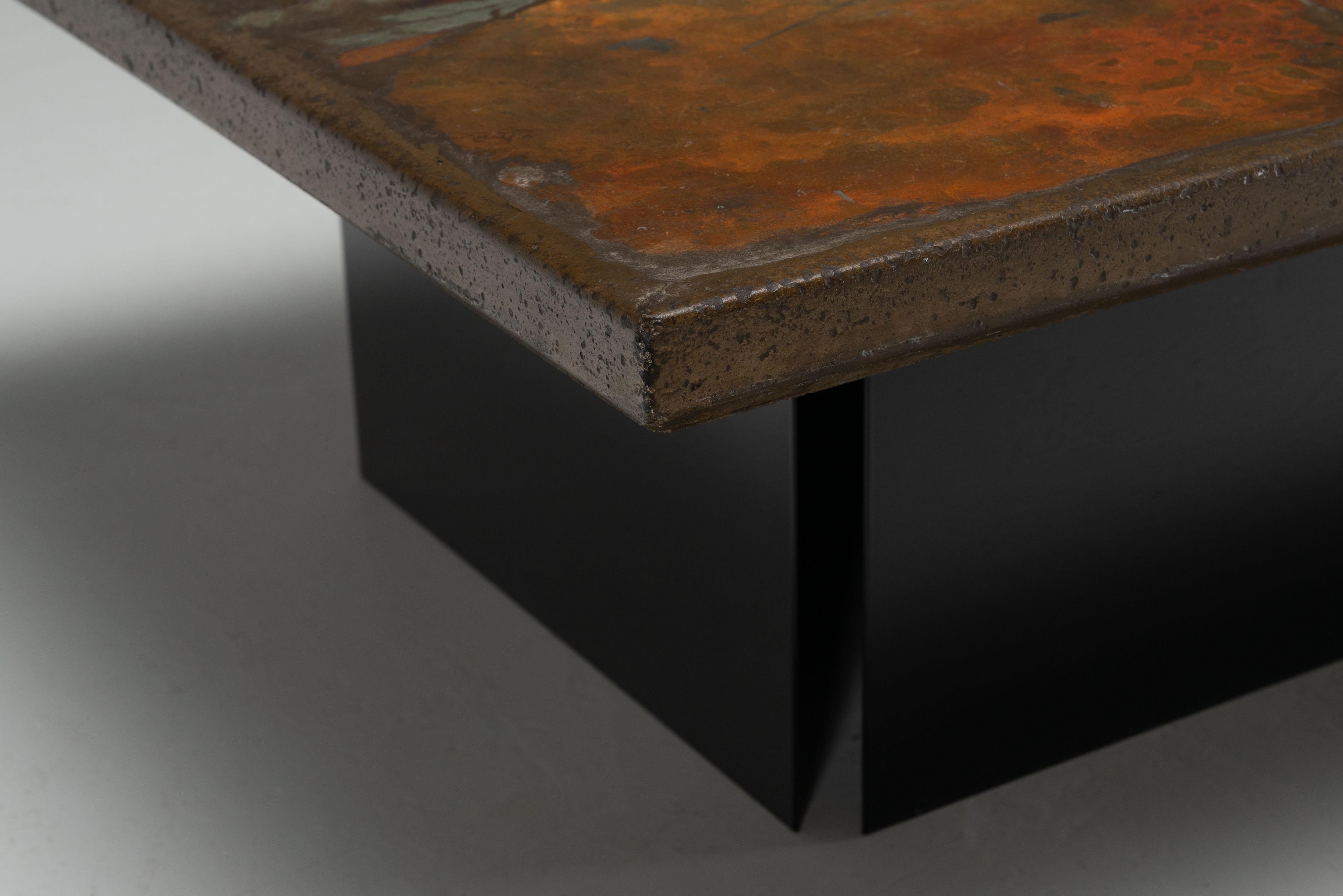 Paul Kingma coffee table square The Netherlands 1980 small 4