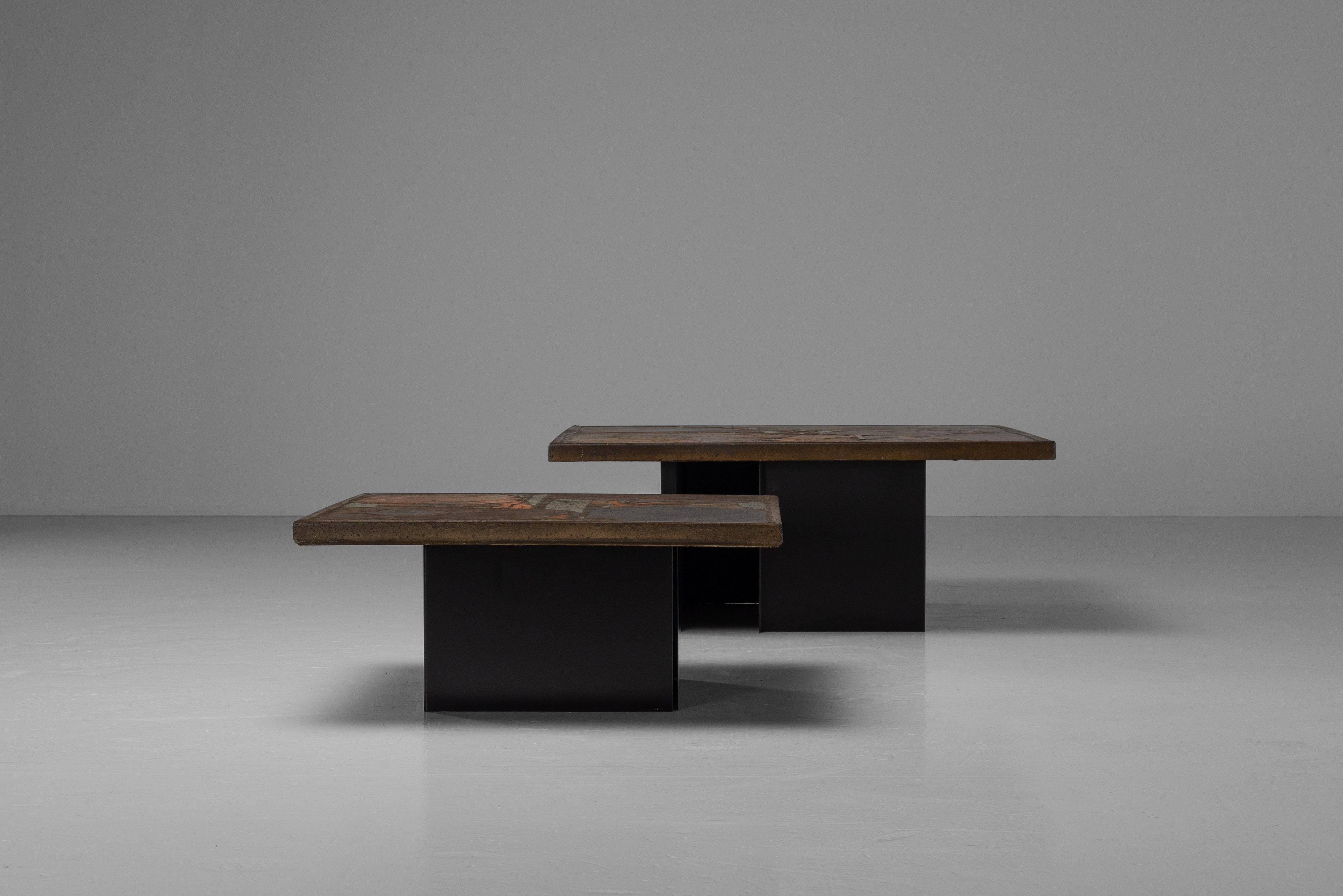 Paul Kingma coffee table square The Netherlands 1980 small 8