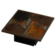 Paul Kingma coffee table square The Netherlands 1980 small