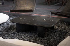 Paul Kingma coffee table with agate Netherlands 1988