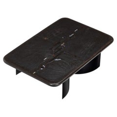 Paul Kingma coffee table with agate Netherlands 1988