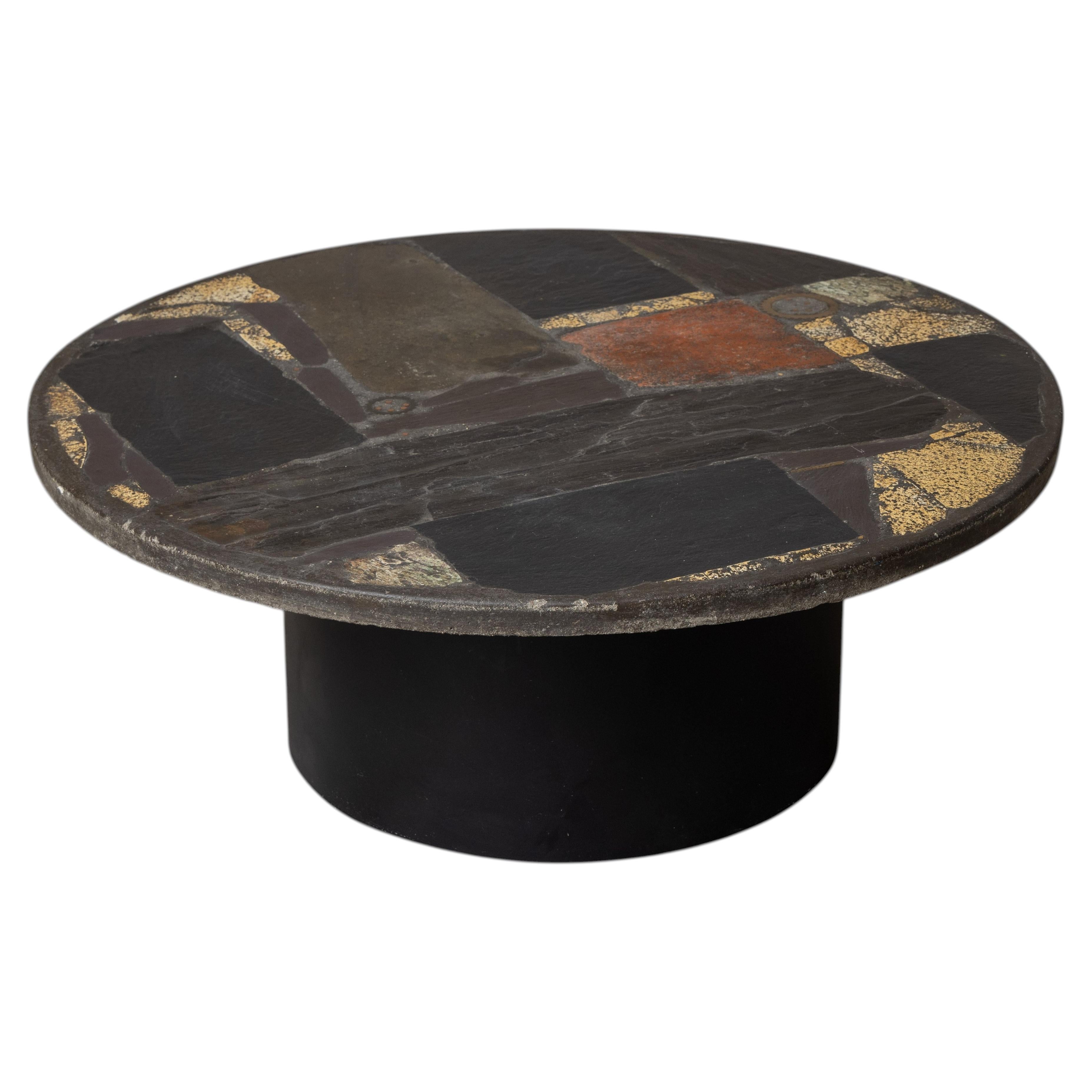Paul Kingma Mixed-Media Coffee Table, Netherlands, 1970s For Sale