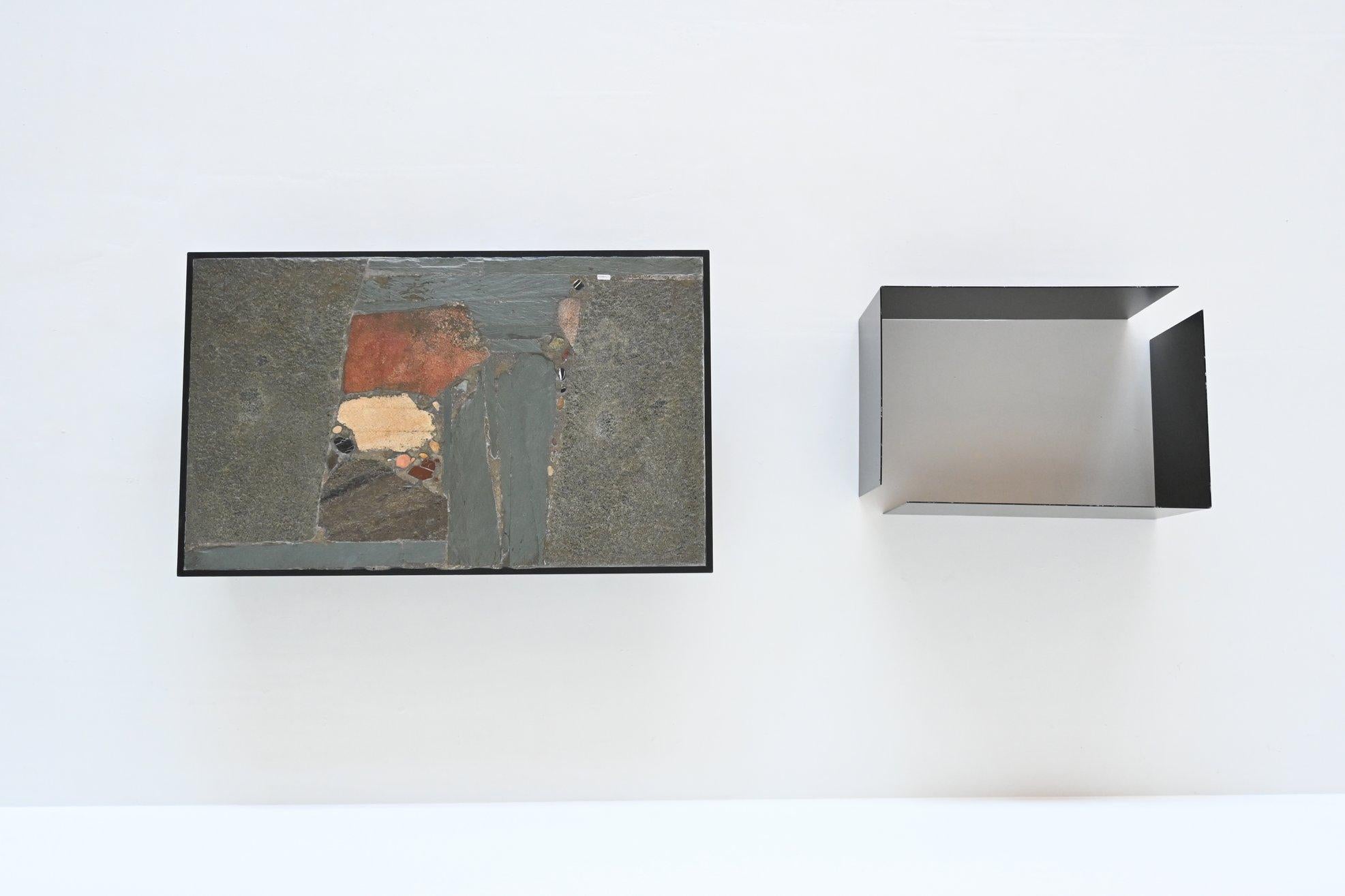 Paul Kingma rectangular coffee table abstract artwork The Netherlands 1970 For Sale 13