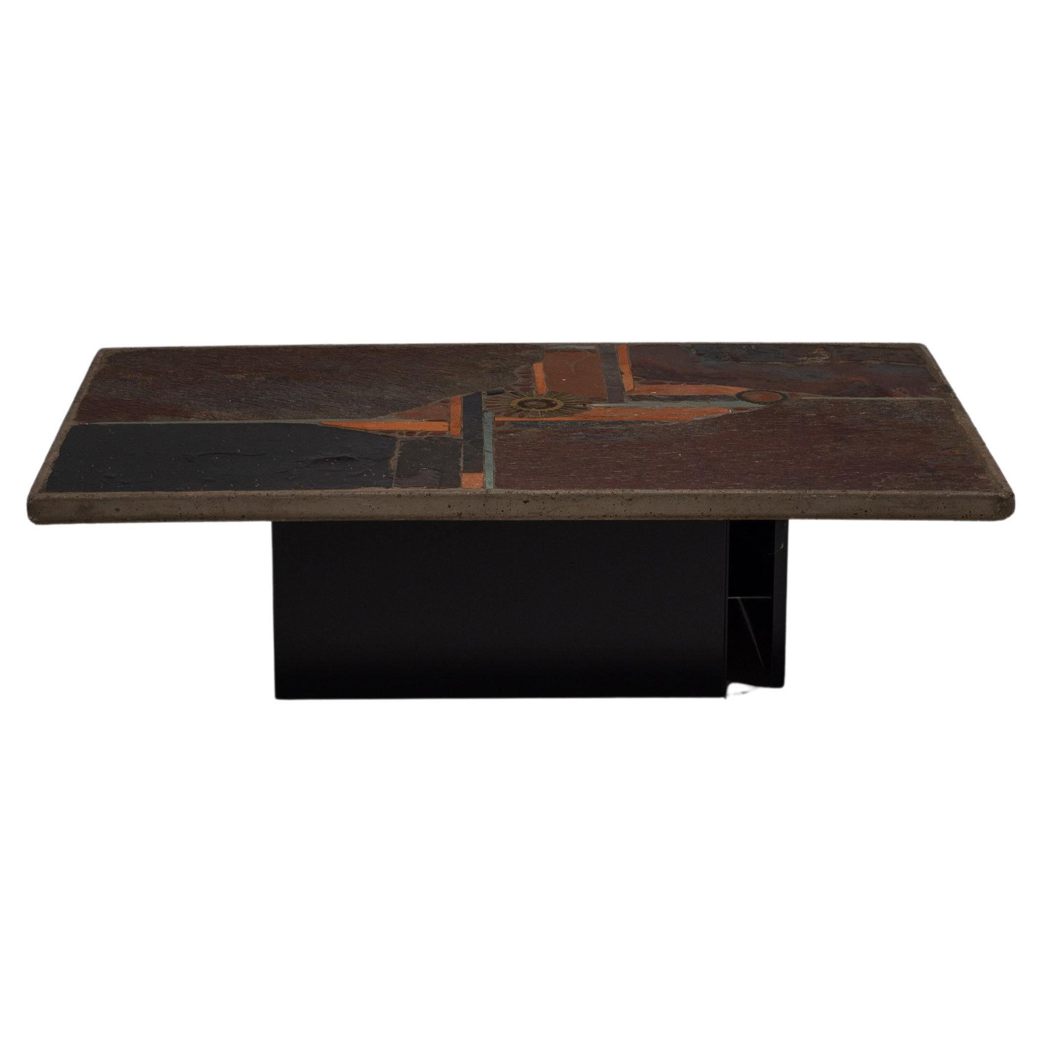 Paul Kingma rectangular coffee table Netherlands 1978 For Sale