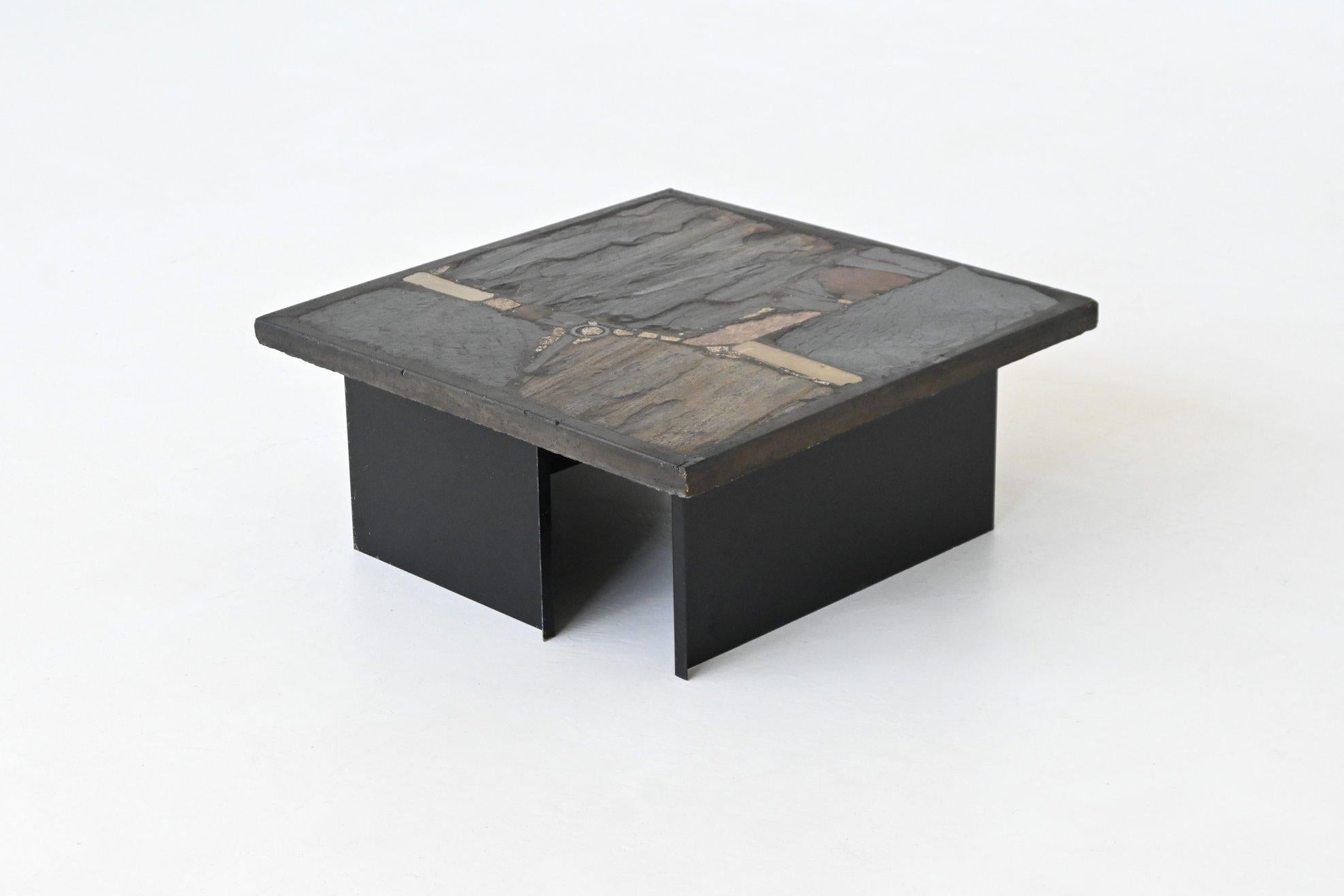 Mid-Century Modern Table basse carrée Paul Kingma, Pays-Bas 1960 en vente