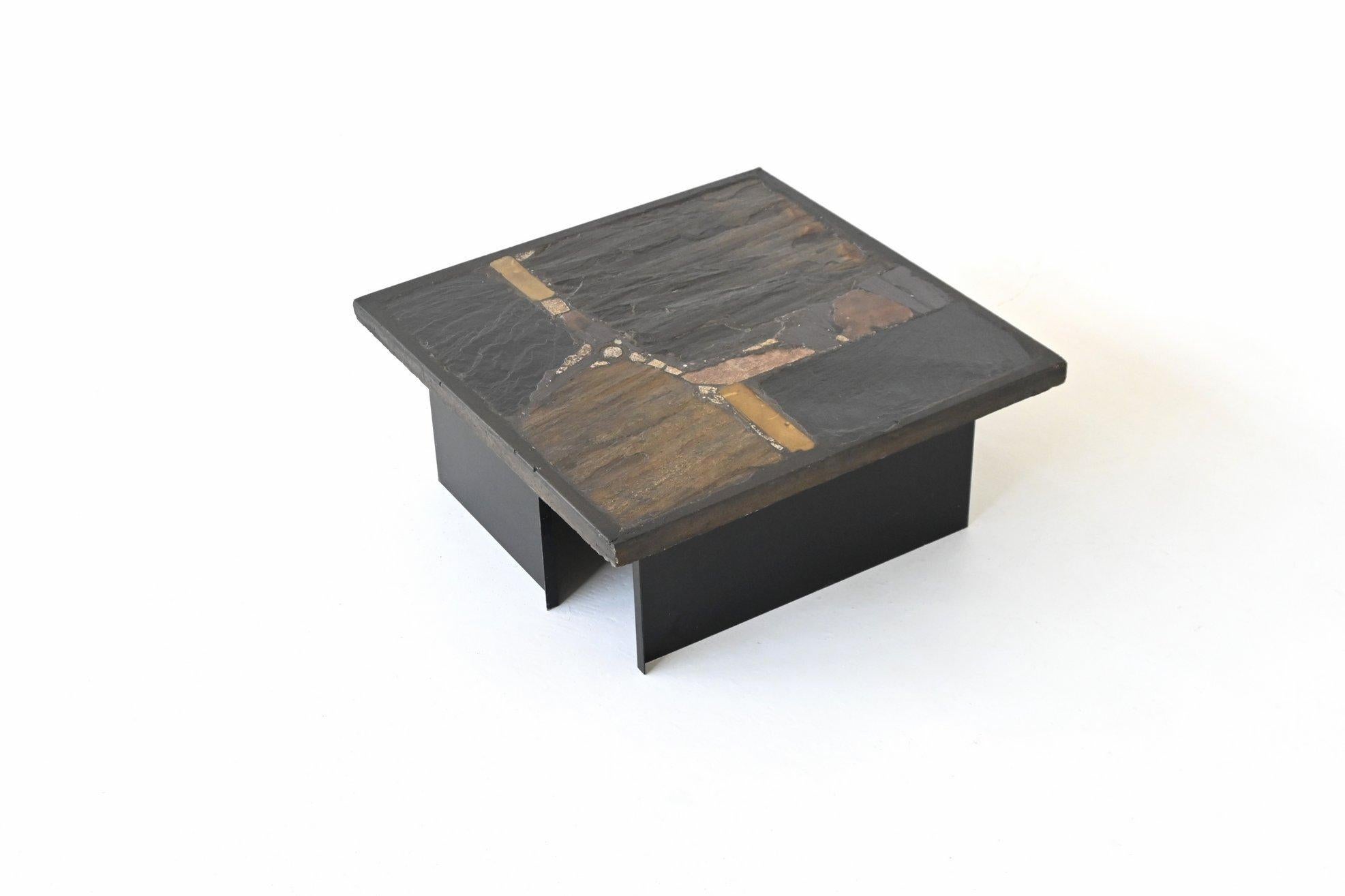 Table basse carrée Paul Kingma, Pays-Bas 1960 Bon état - En vente à Etten-Leur, NL
