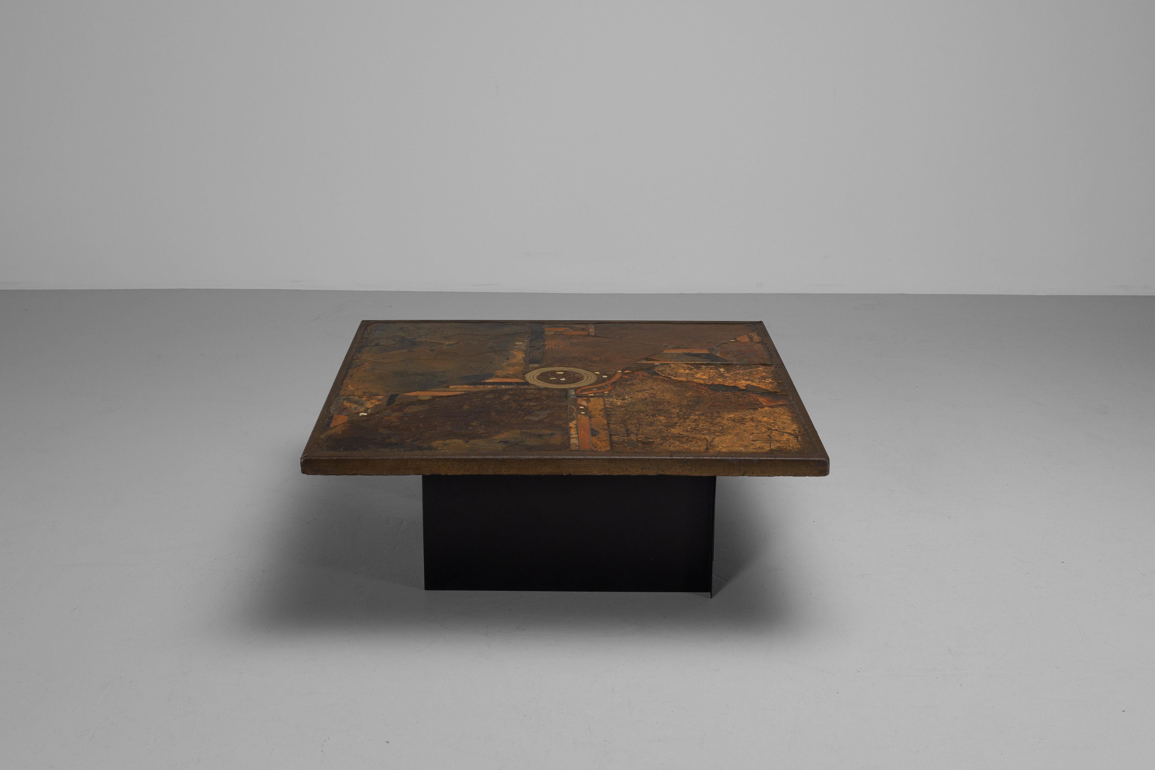 Fine XX secolo Paul Kingma tavolino quadrato Paesi Bassi 1980