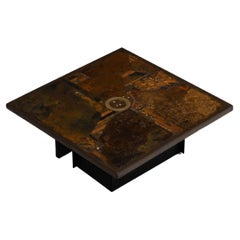 Used Paul Kingma square coffee table The Netherlands 1980