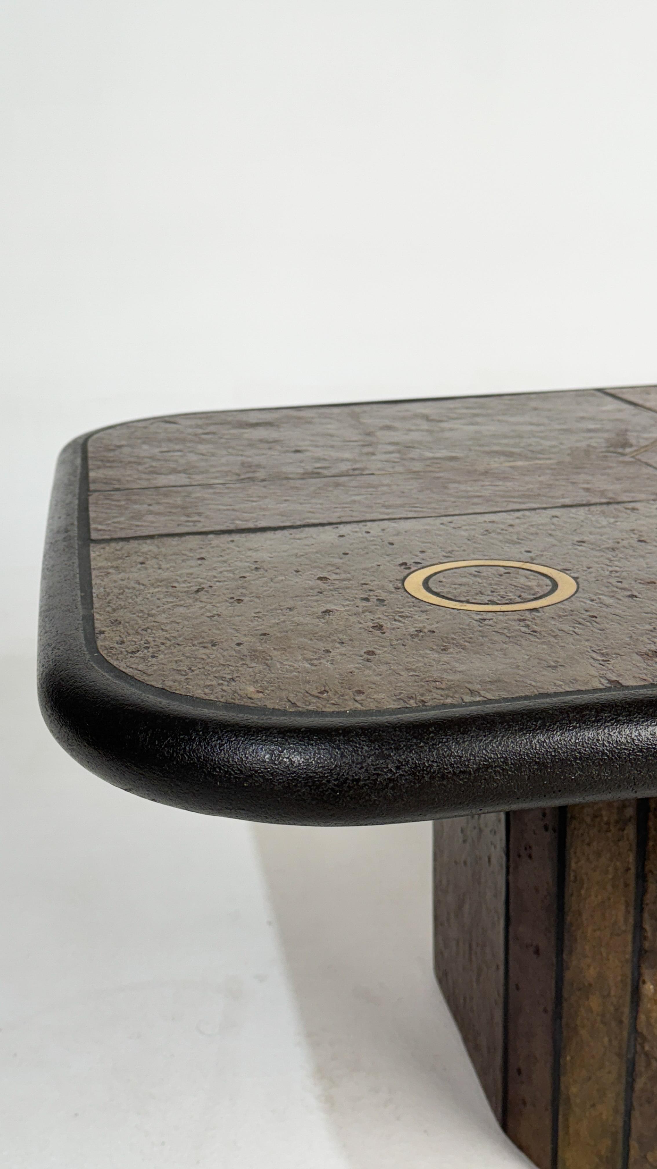 Néerlandais Table basse brutaliste Paul Kingma en vente