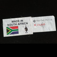 Console à piédestal de style Paul Kingma:: fabriquée en Afrique du Sud par Slate Craft Ltd