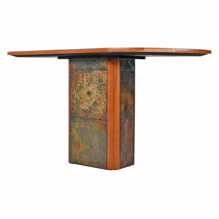 Paul Kingma Style Pedestal Console Table Made in South Africa by Slate