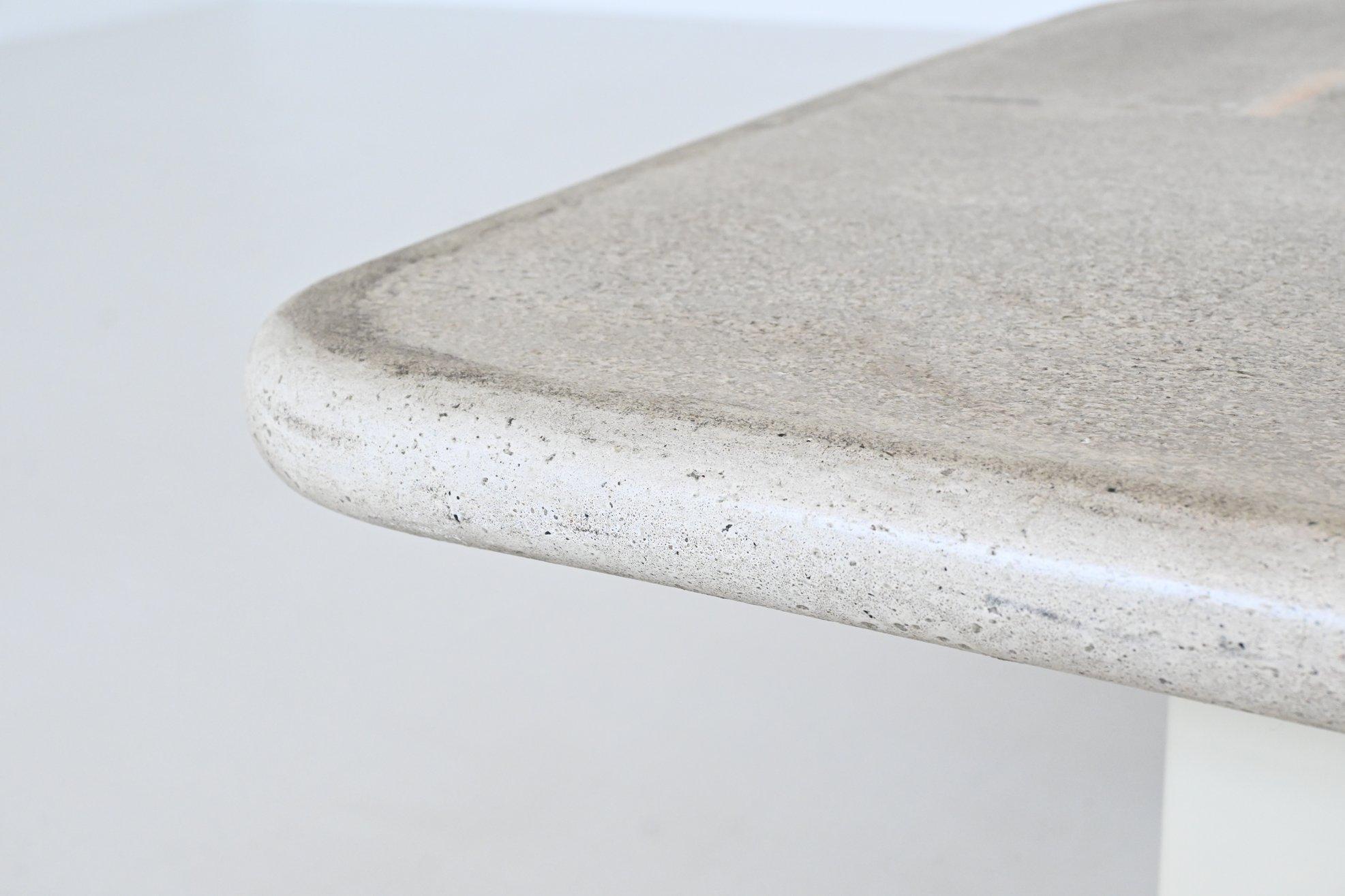 Paul Kingma white square coffee table The Netherlands 1988 7