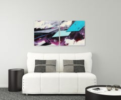 Abstract Landscape #135 (Diptych)