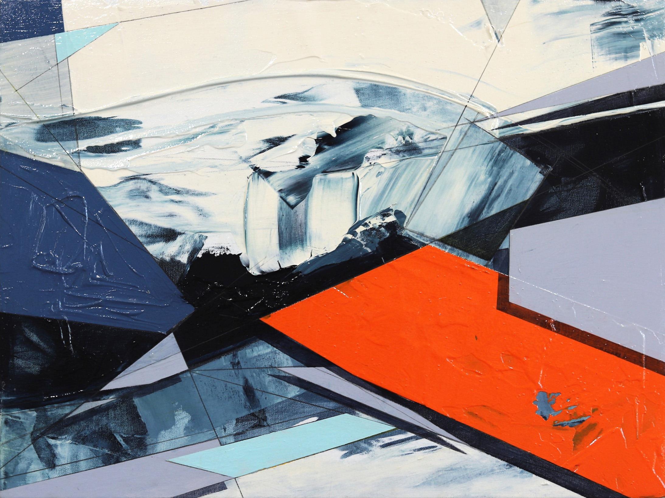 Abstrakte Landschaft #137 – Mixed Media Art von Paul Kirley