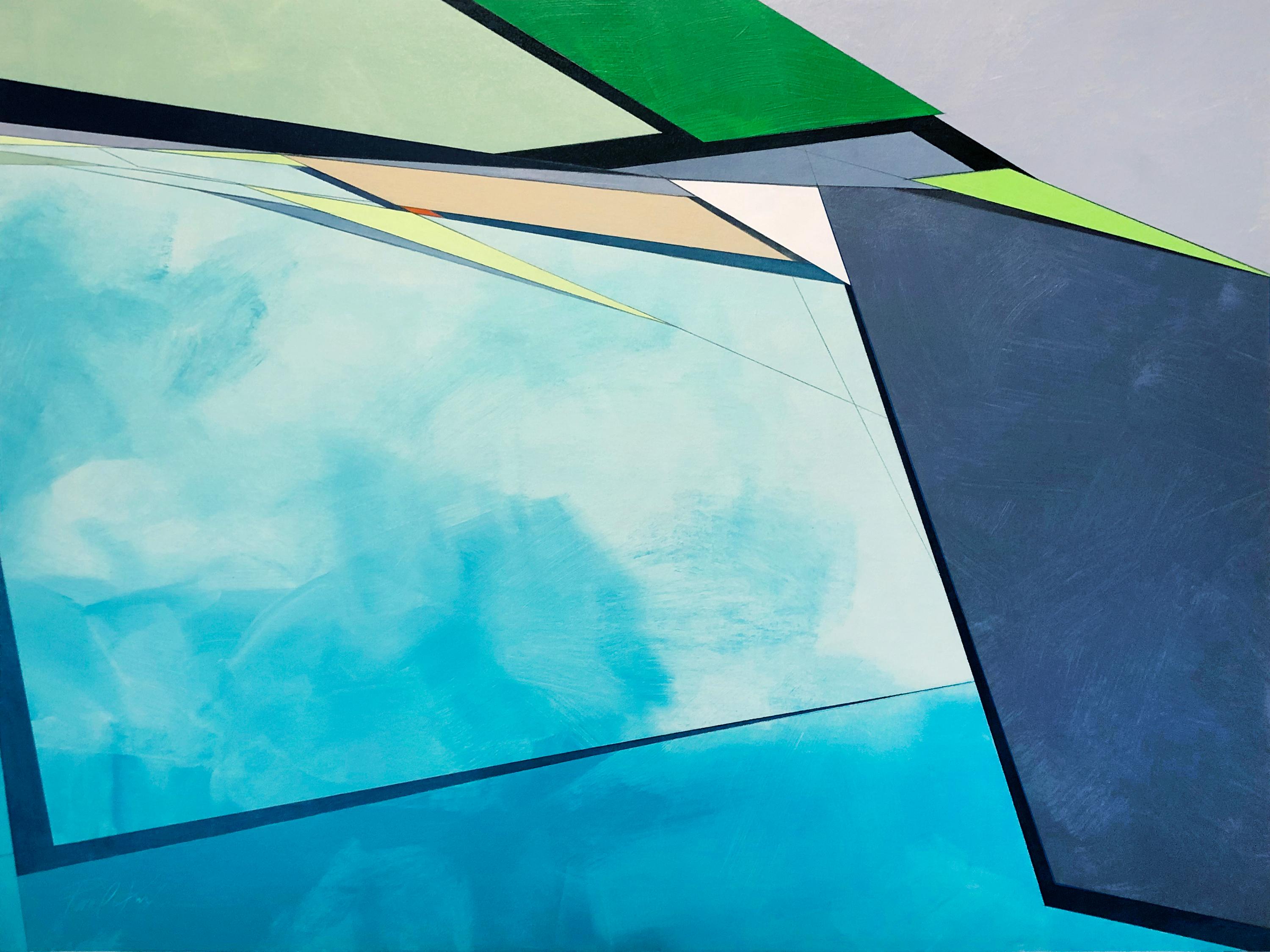 <p>Artist Comments<br>A modernist abstraction drawing on elements of an open and welcoming landscape and big sky. "This piece possesses a clean geometric structure with a perceived low-level relief," explains artist Paul Kirley. "I also wanted to