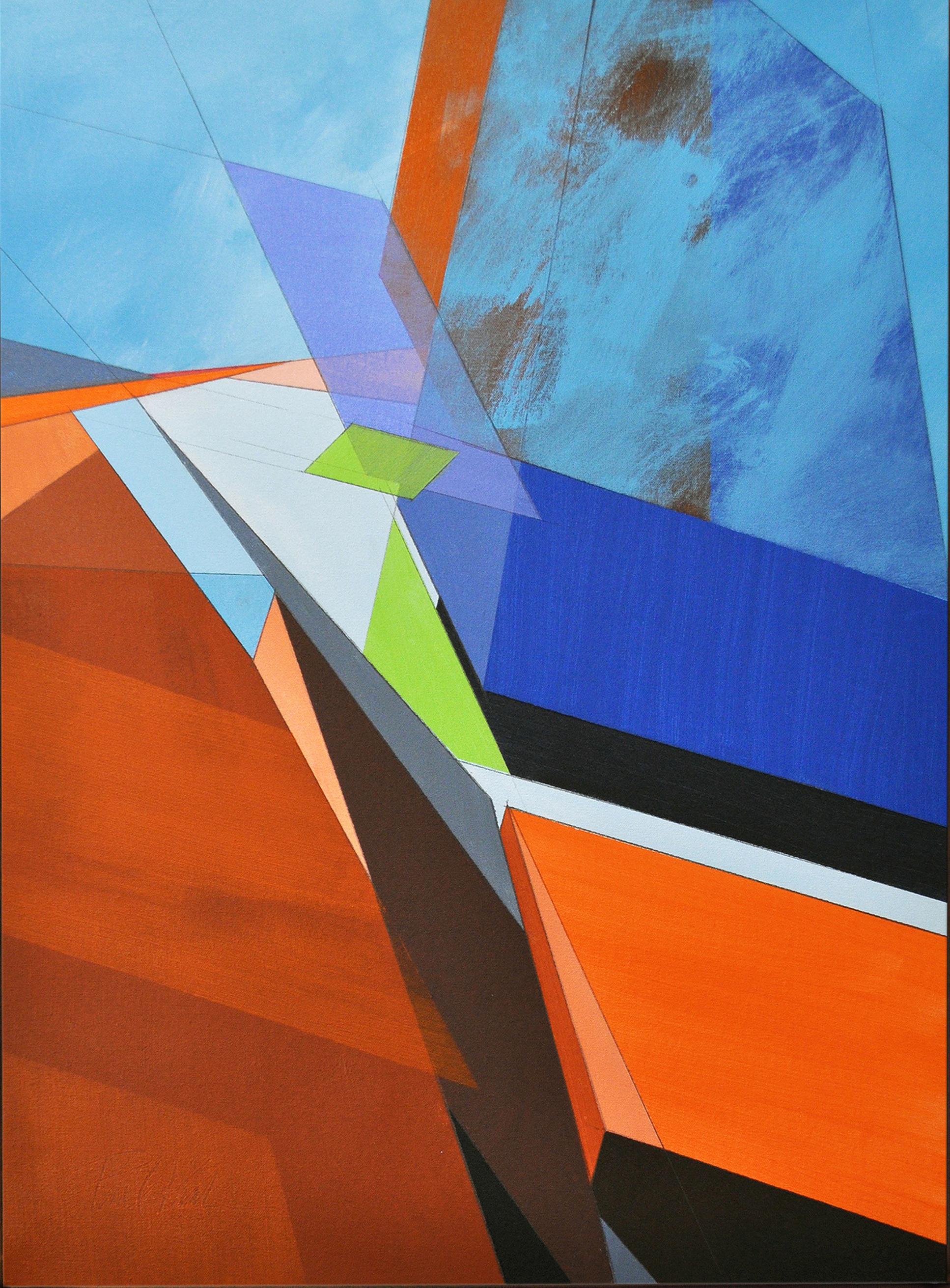 Abstract Painting di Paul Kirley - Paesaggio astratto #240, Pittura astratta