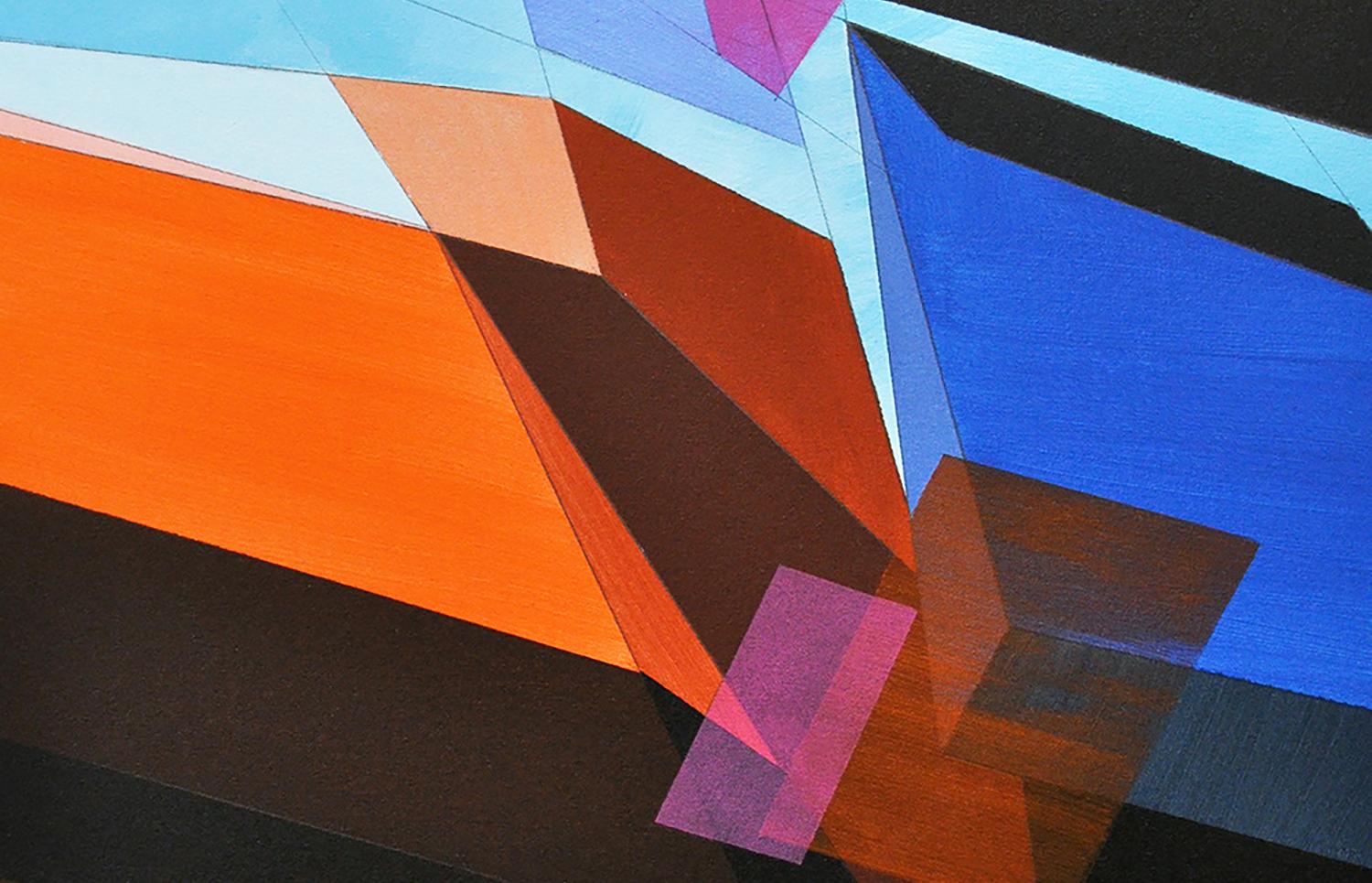 Paesaggio astratto  #242, Pittura astratta - Abstract Painting Marrone di Paul Kirley