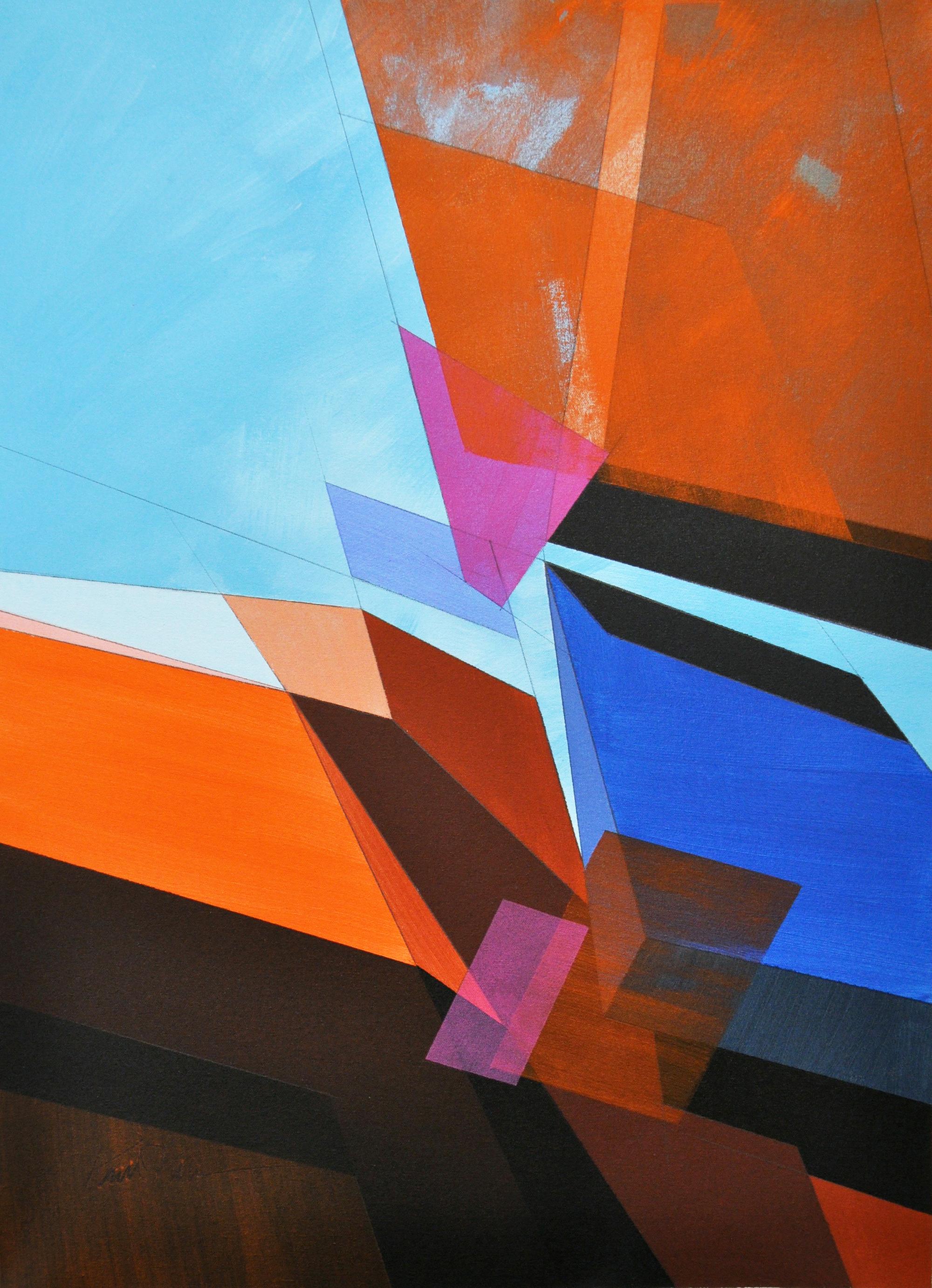 Abstract Painting di Paul Kirley - Paesaggio astratto  #242, Pittura astratta
