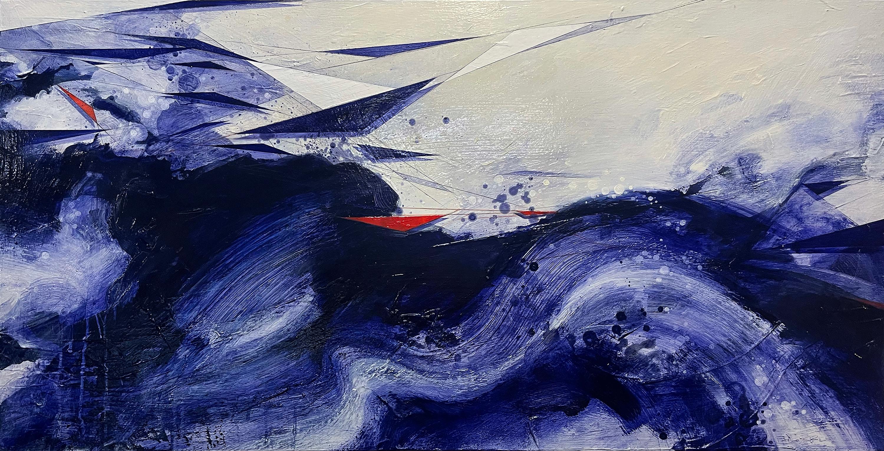 Landscape Painting di Paul Kirley - Paesaggio astratto #244, Pittura astratta