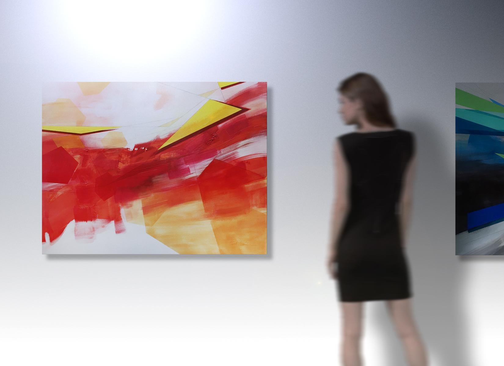 Paysage abstrait 71, peinture abstraite - Abstrait Painting par Paul Kirley
